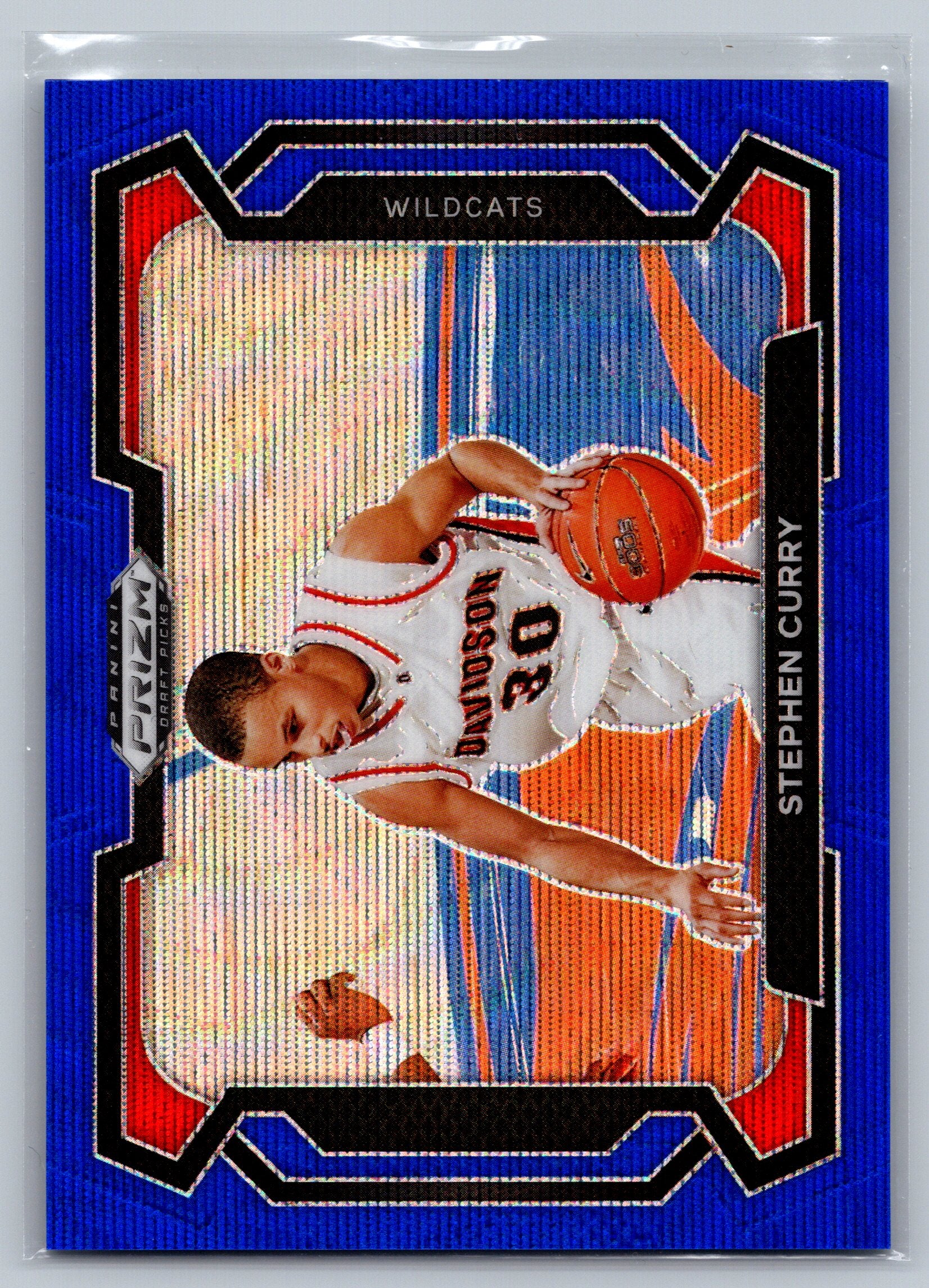 2024 Panini Prizm Draft Picks Stephen Curry Blue Wave Variation /249