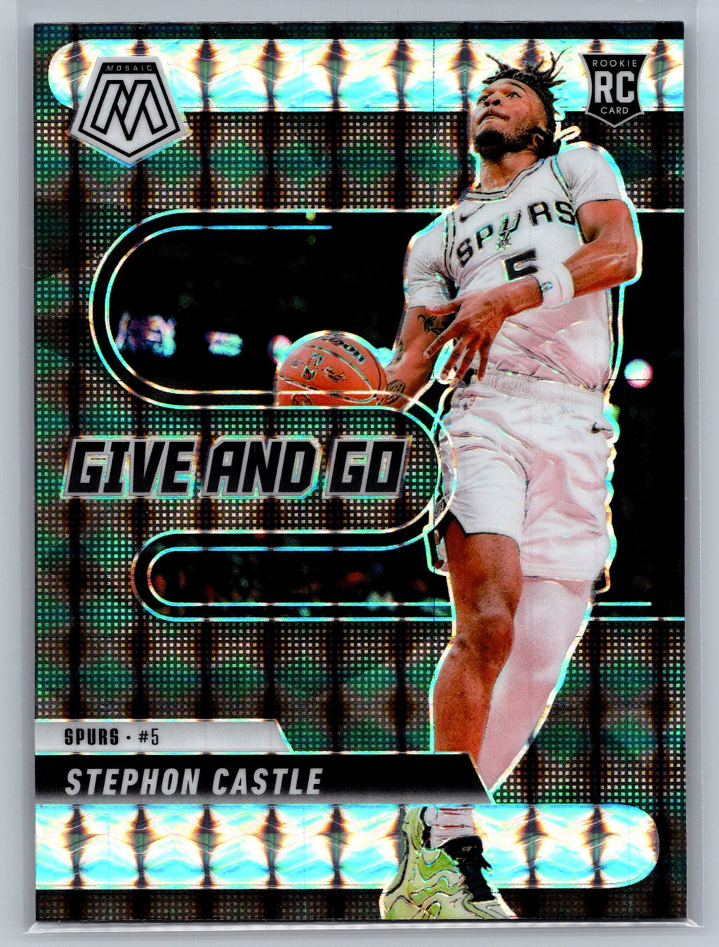 2024 Panini Mosaic Stephon Castle Give and Go Rookie Card #6
