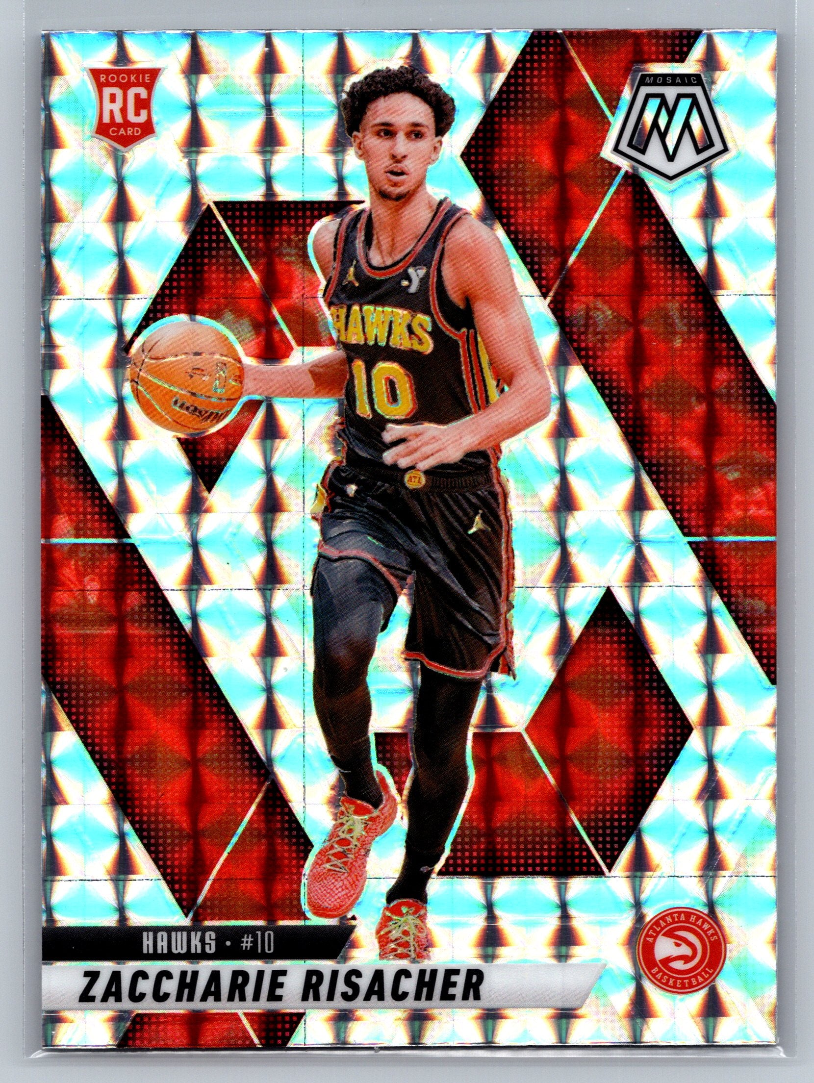 2024 Panini Mosaic Zaccharie Risacher Mosaic Rookie Card #213