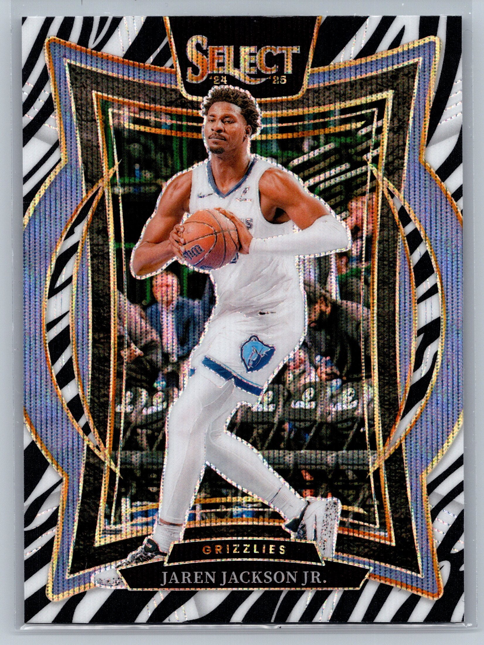 2024 Panini Select Jaren Jackson Jr. Concourse Level Zebra #48