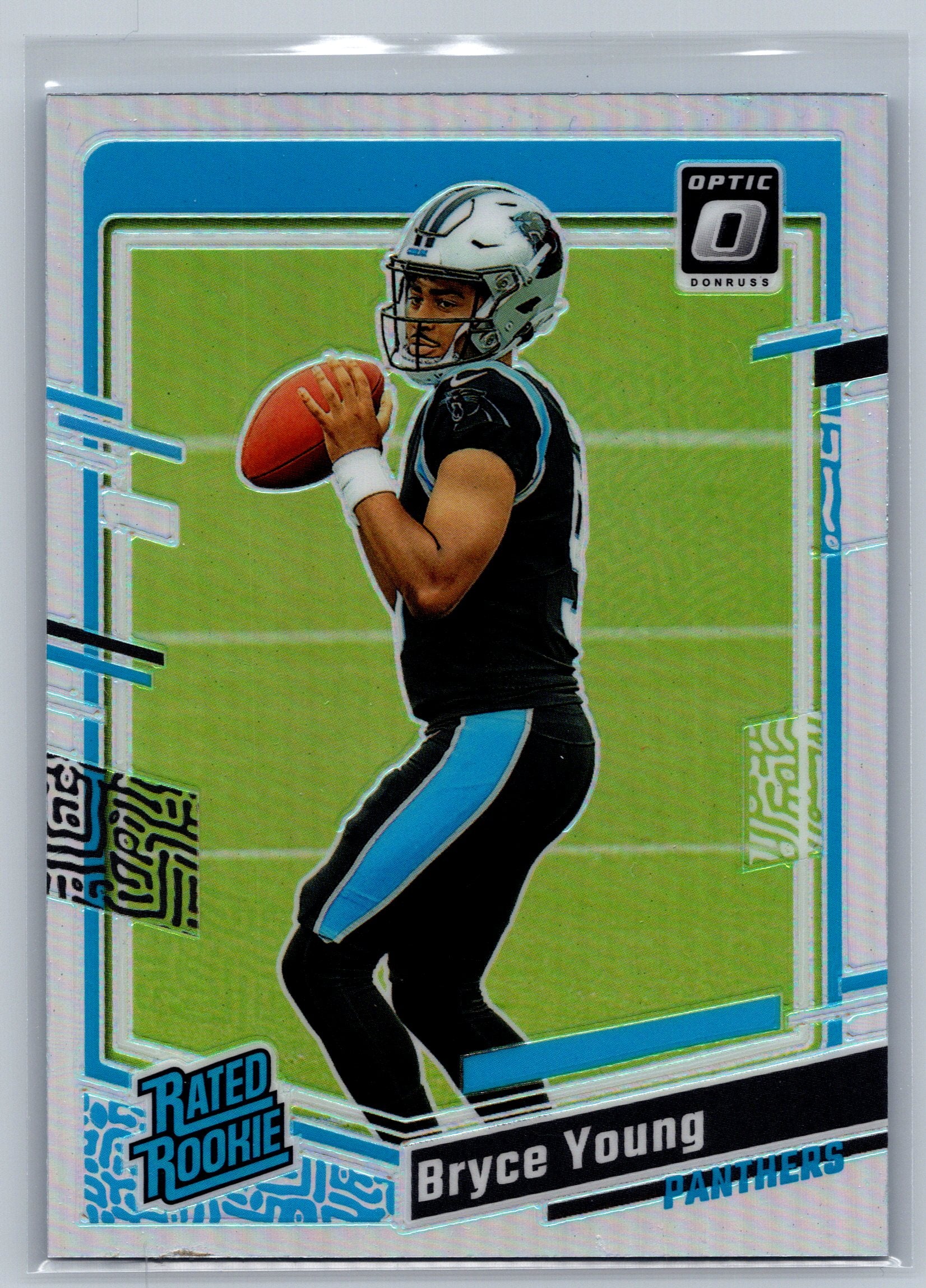 2023 Panini Optic Bryce Young Rated Rookie Holo Rookie Card #213