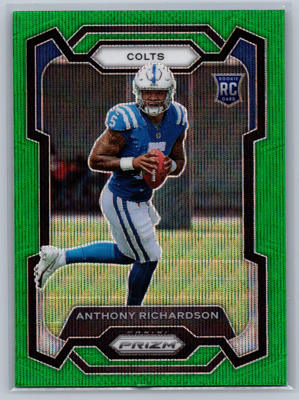 2023 Panini Prizm Anthony Richardson Green Wave Rookie Card #343
