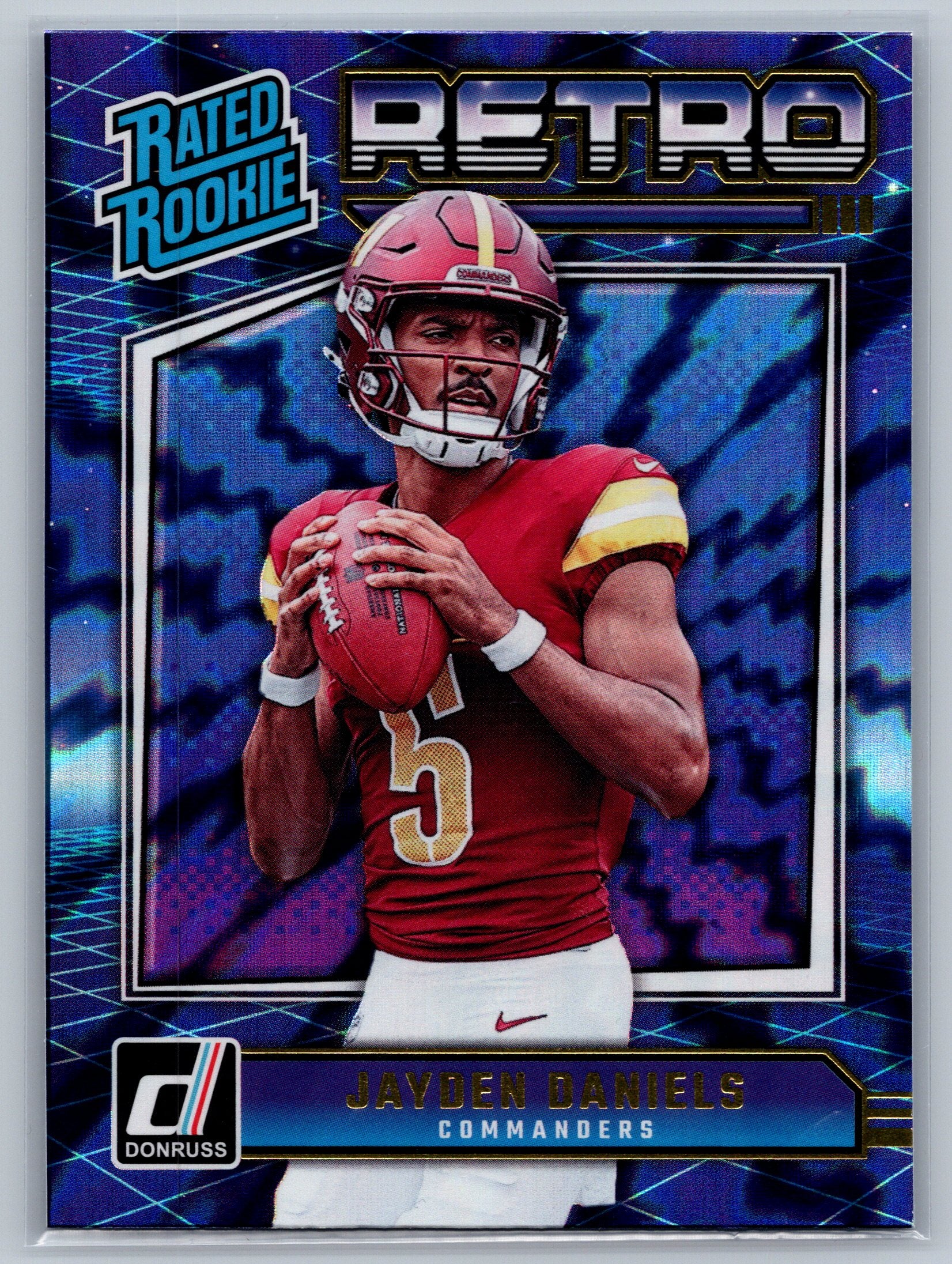 2024 Panini Donruss Jayden Daniels Rated Rookie Retro Series #11