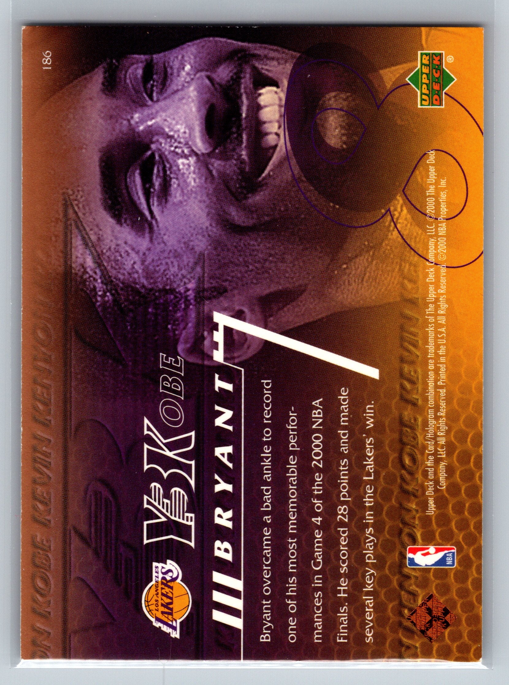 2000 Upper Deck Kobe Bryant #186