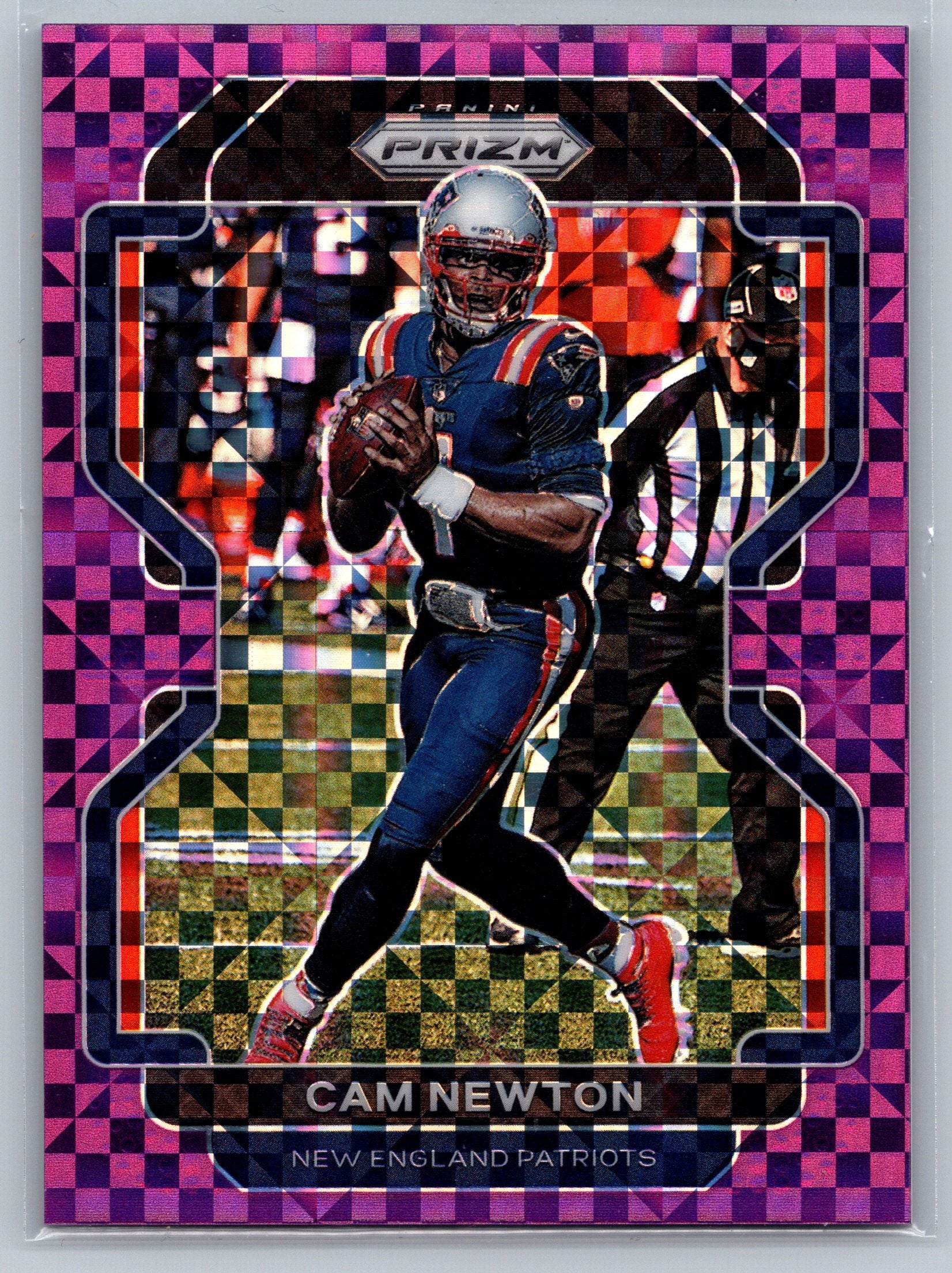 2021 Panin Prizm Cam Newton Purple Power /49 #96