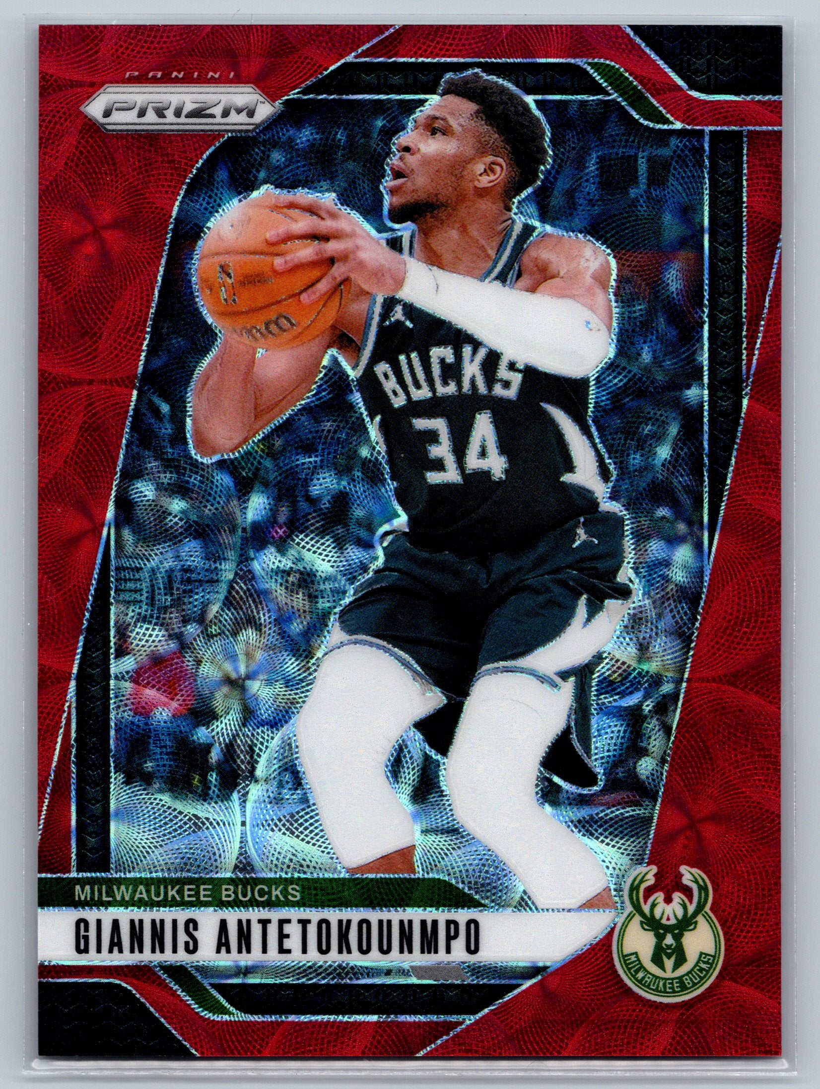 2024 Panin Prizm Giannis Antetokounmpo Red Scope /88 #85