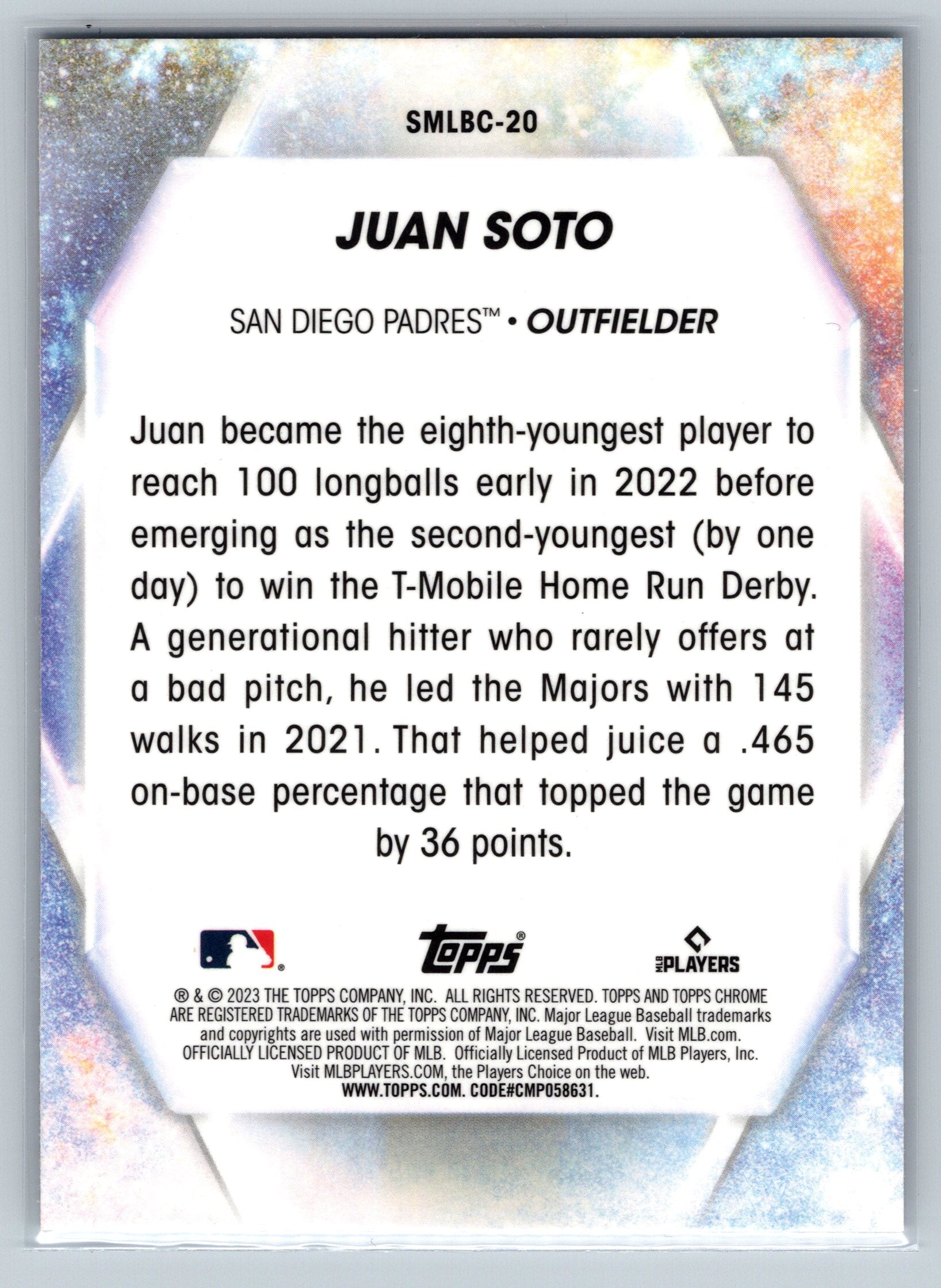 2023 Topps Chrome Juan Soto Stars of the MLB #SMLBC-20