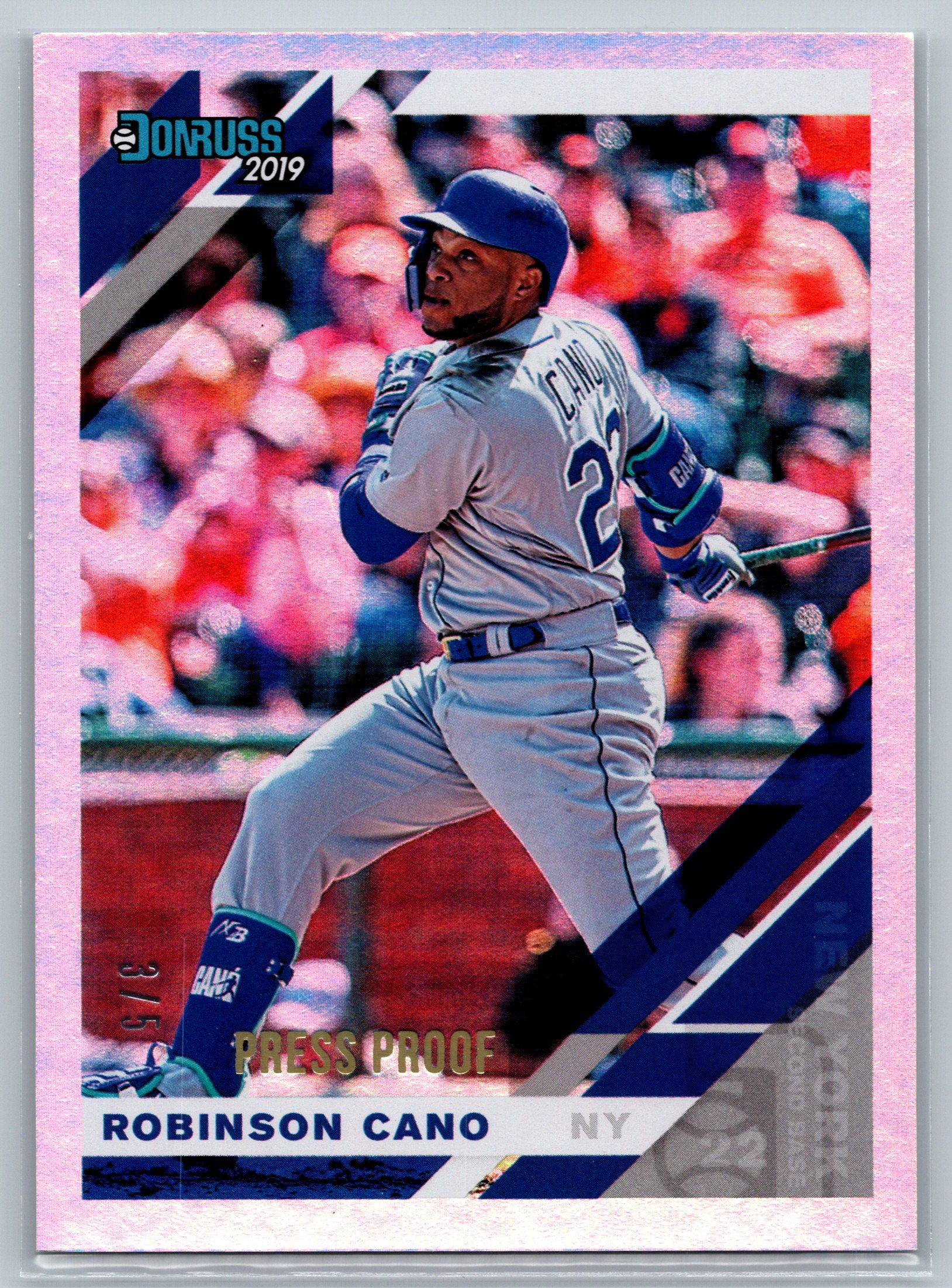 2019 Panini Donruss Robinson Cano Holo Press Proof /8 #122