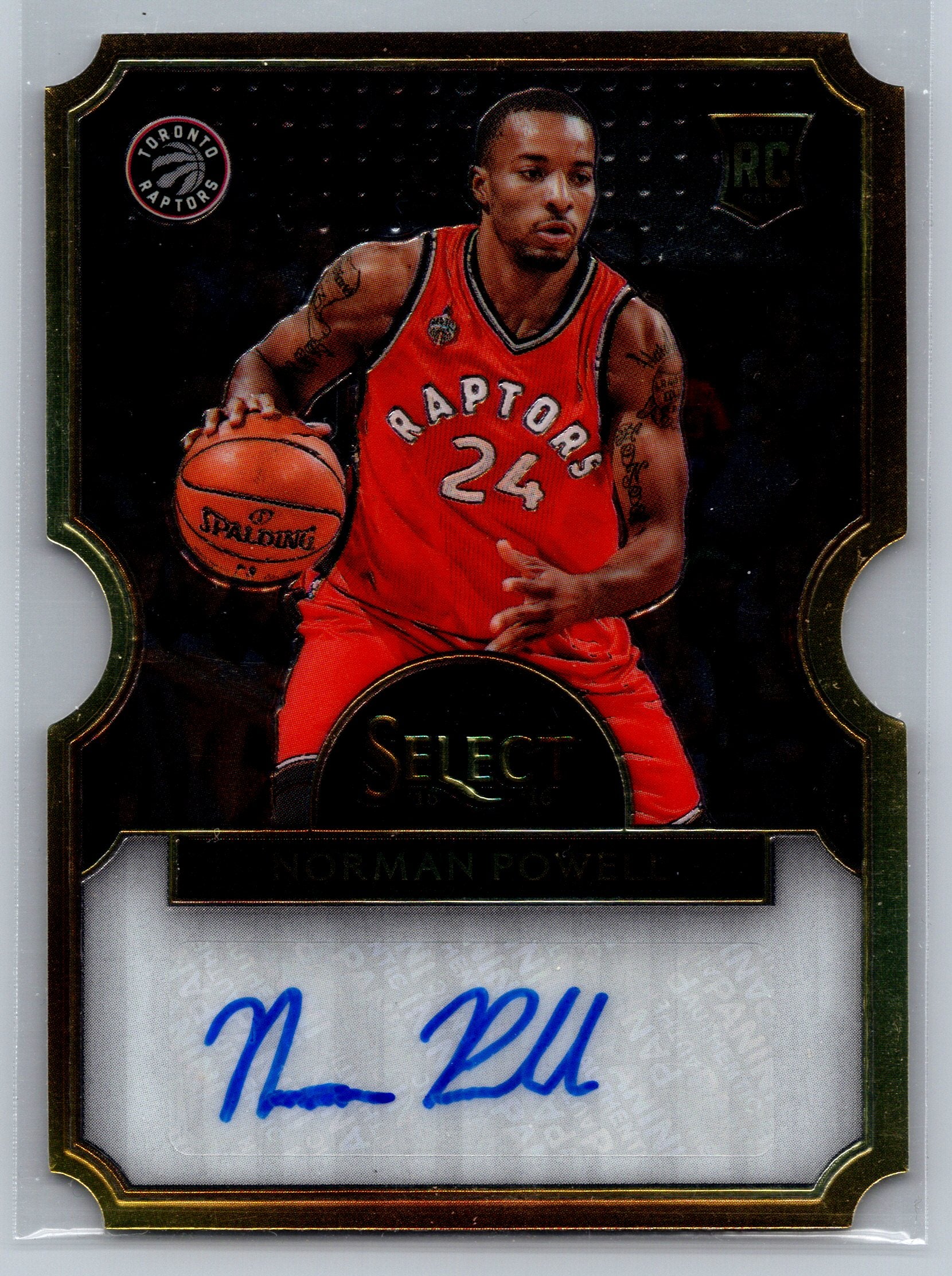 2015 Panini Select Norman Powell Die-Cut Rookie Autograph /60 #29