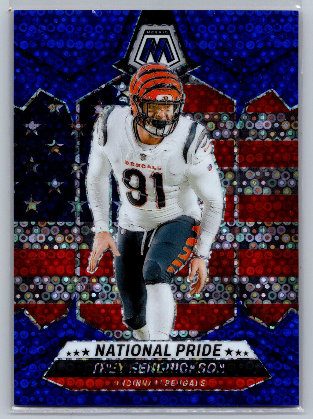 2024 Panini Mosaic Trey Hendrickson Blue National Pride /75 #267