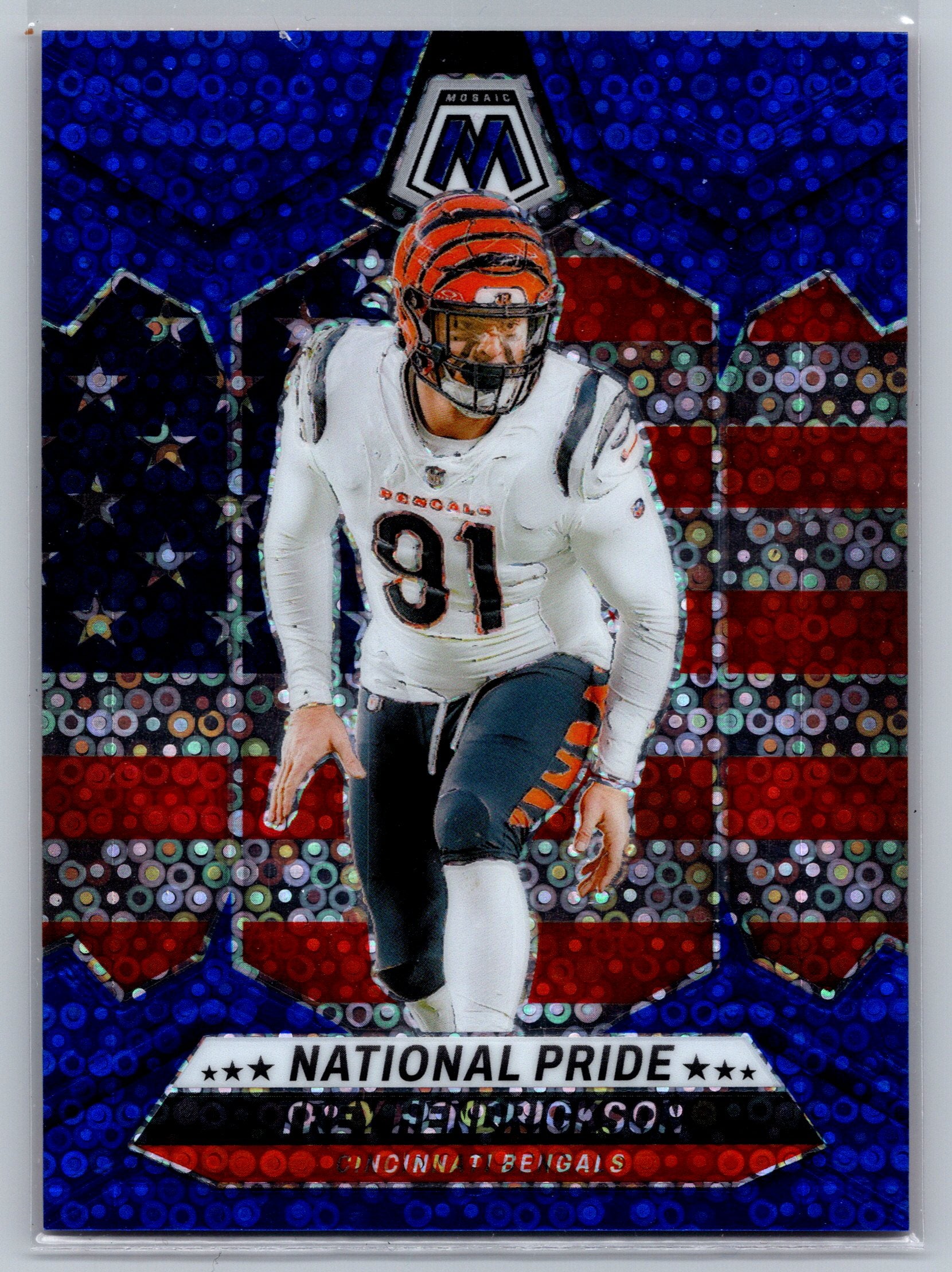 2024 Panini Mosaic Trey Hendrickson Blue National Pride /75 #267