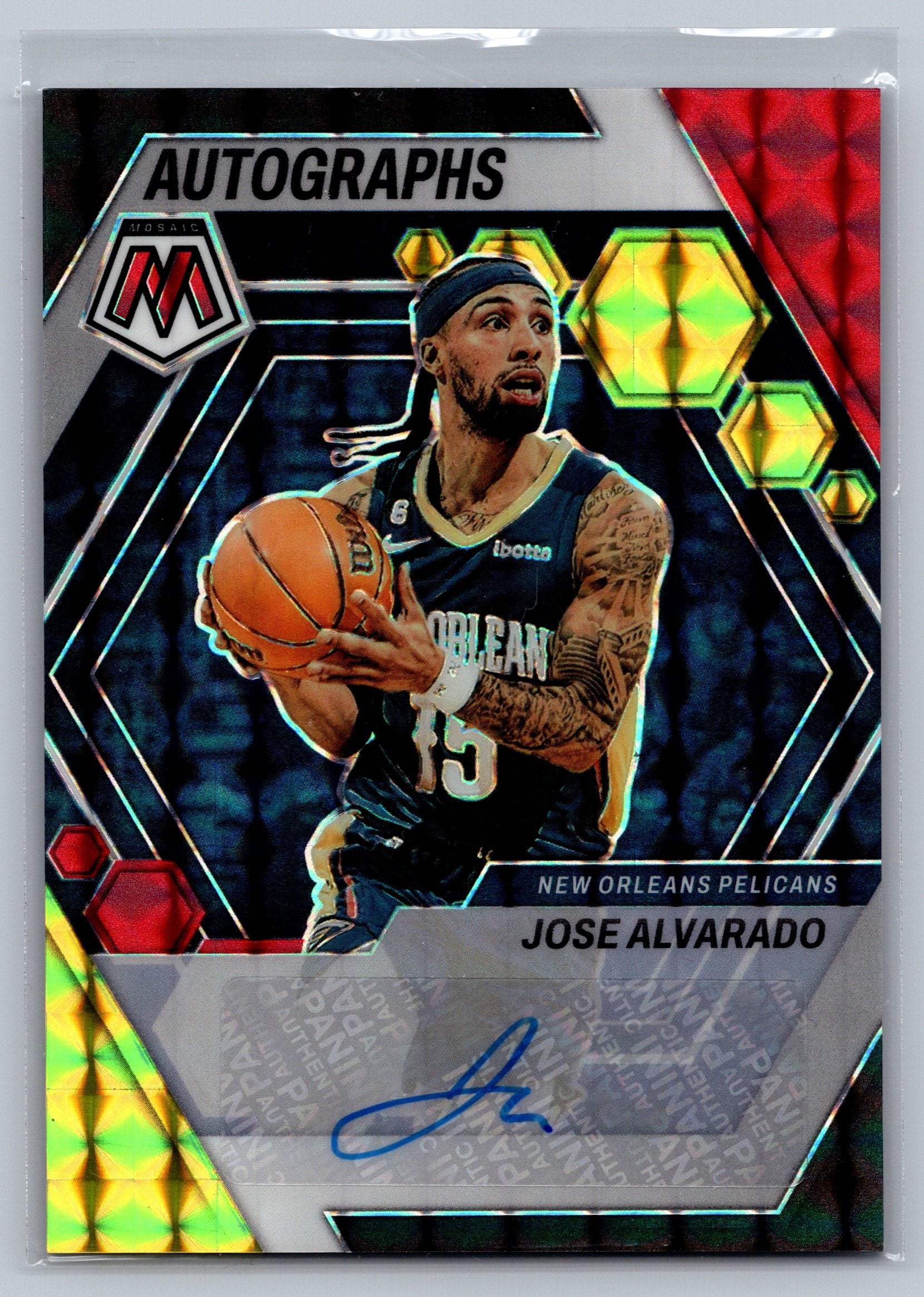 2022 Panini Mosaic Jose Alvarado Choice Autograph #AM-ALV