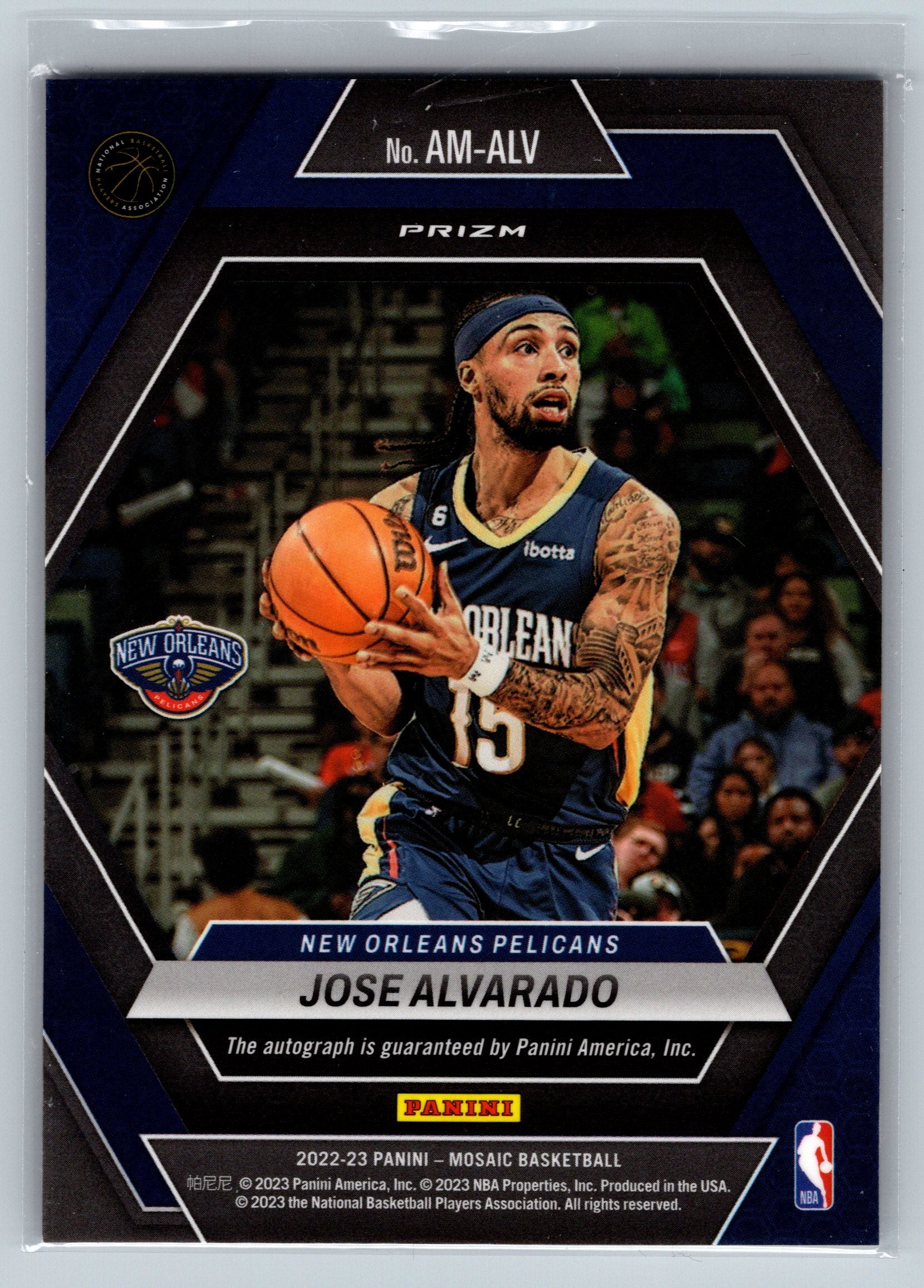 2022 Panini Mosaic Jose Alvarado Choice Autograph #AM-ALV