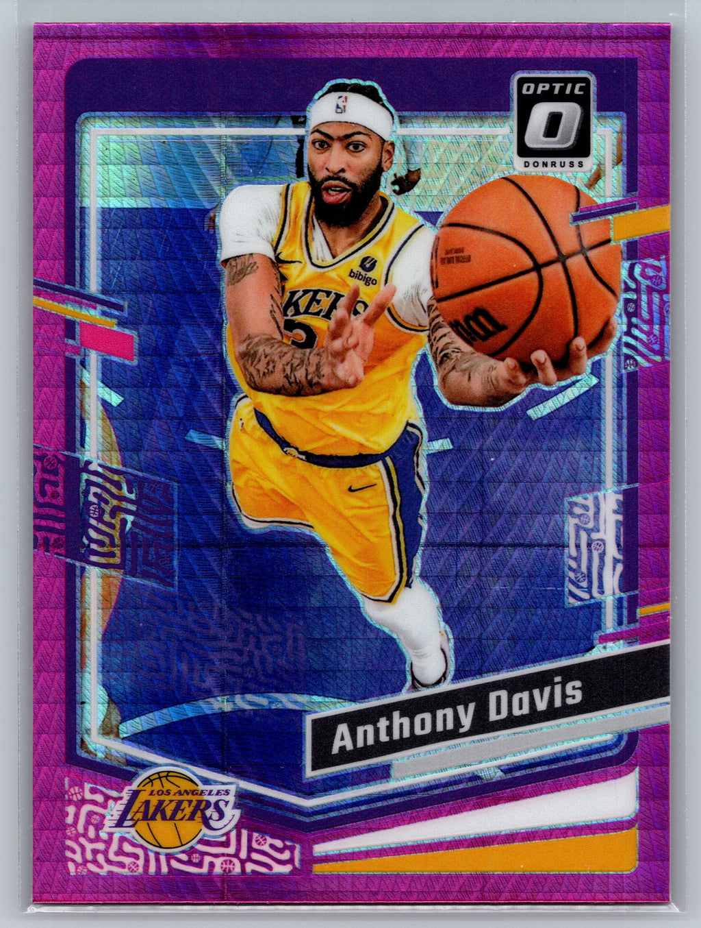 2023 Panini Optic Anthony Davis Pink Hyper #144
