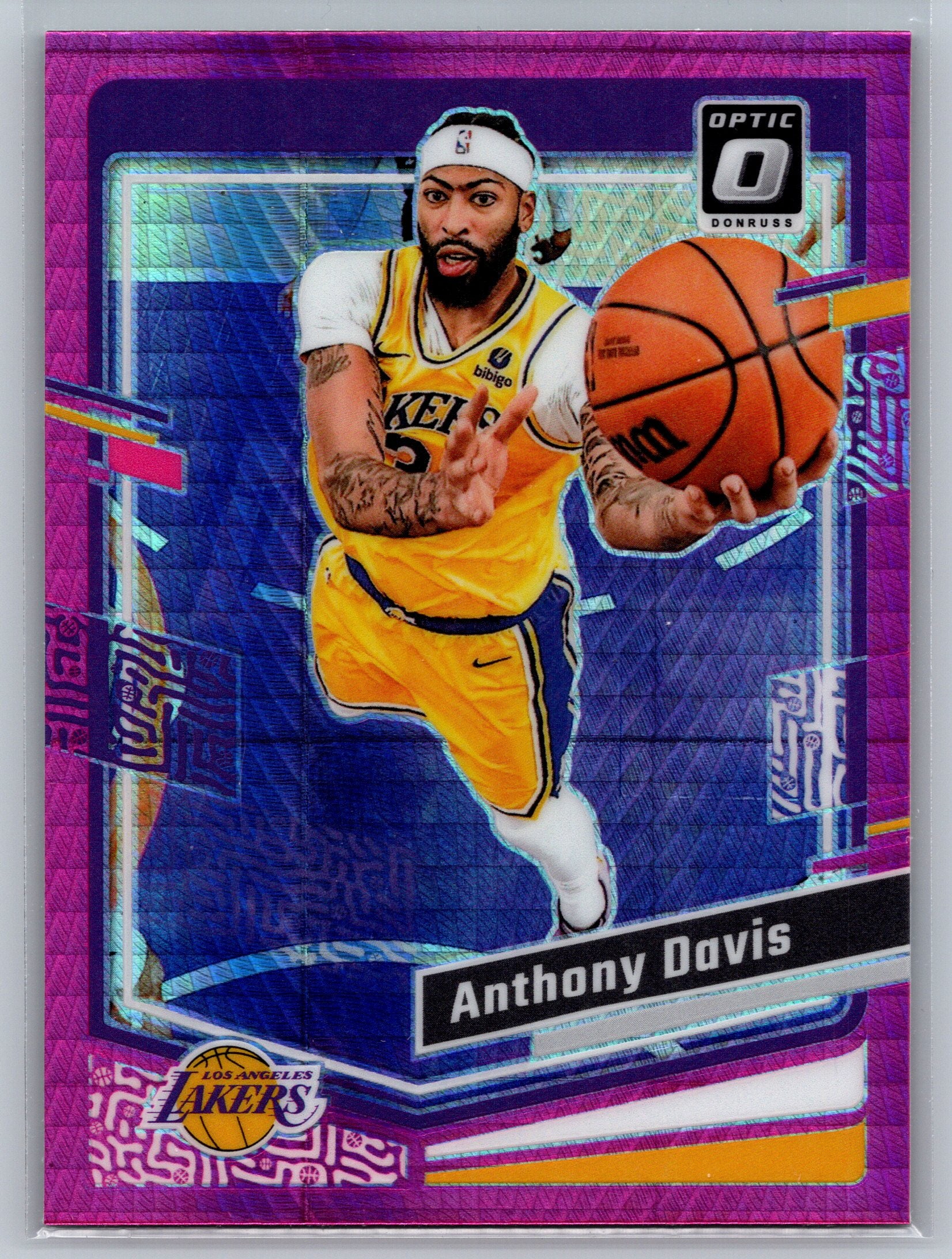 2023 Panini Optic Anthony Davis Pink Hyper #144