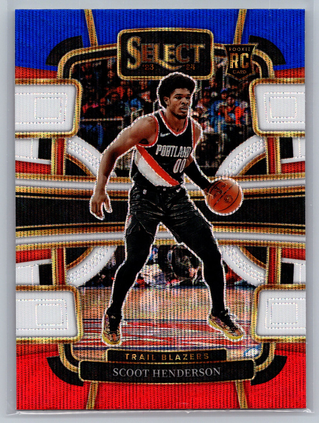 2023 Panini Select Scoot Henderson Red Blue Concourse Level Rookie Card #77
