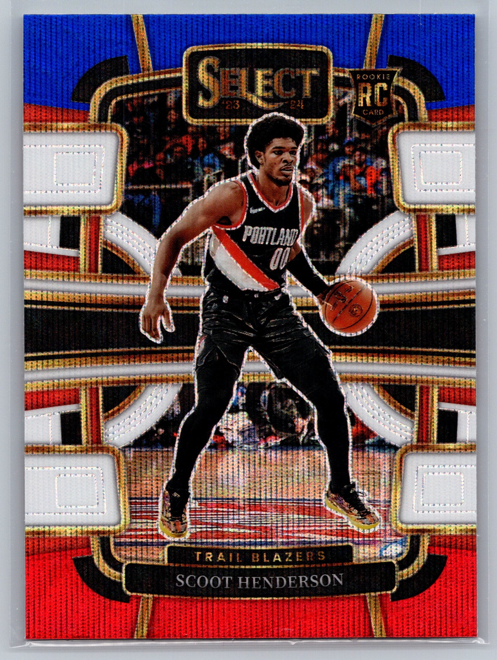 2023 Panini Select Scoot Henderson Red Blue Concourse Level Rookie Card #77