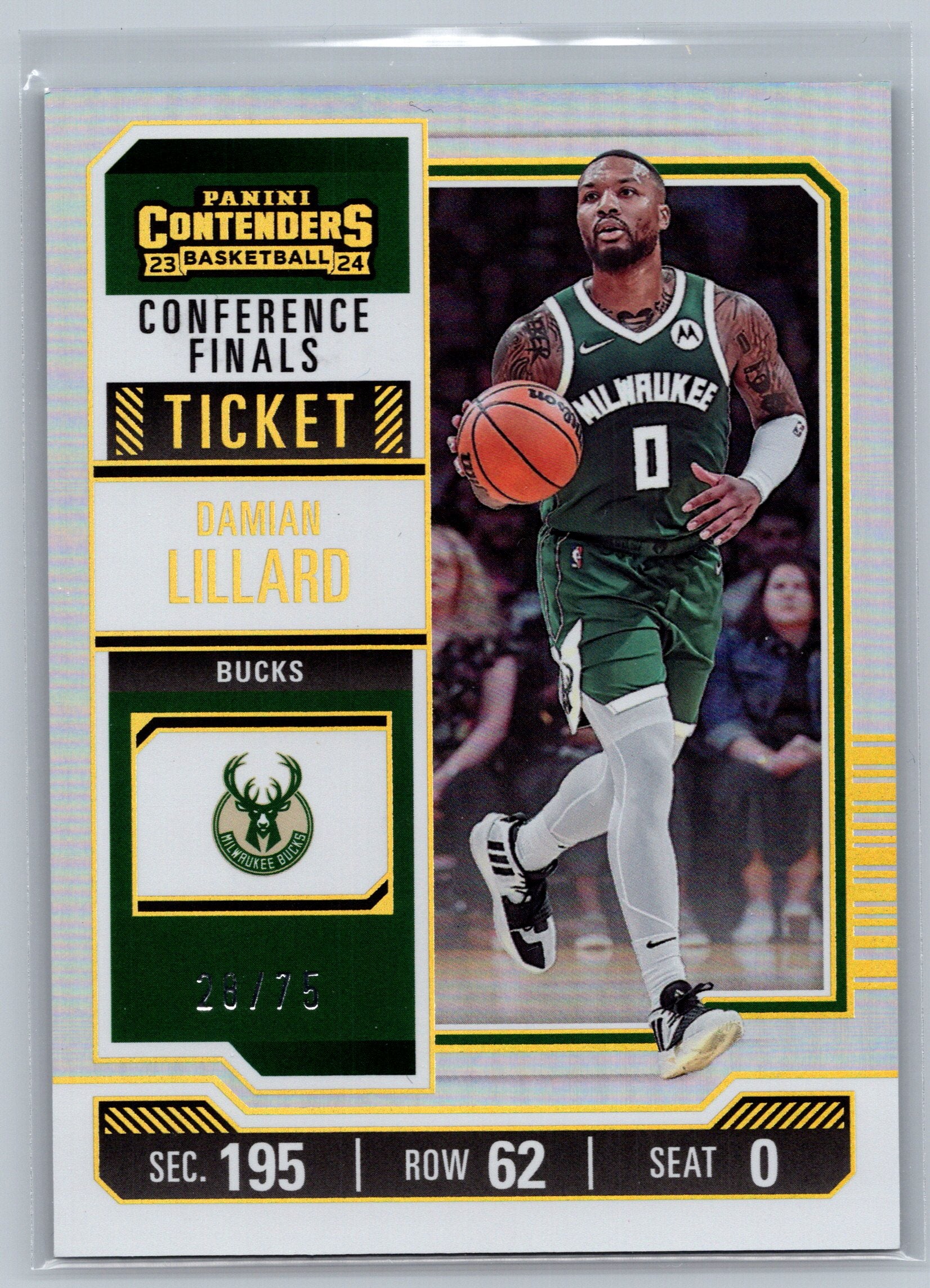 2023 Panini Contenders Damian Lillard Conference Finals Ticket /75 #9