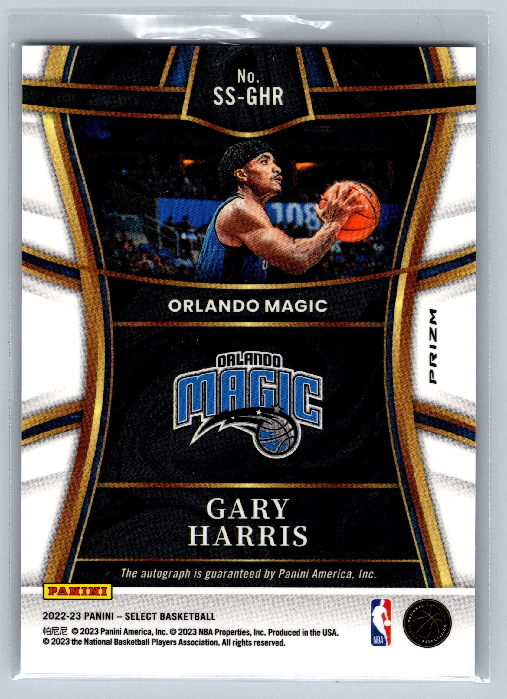 2022 Panini Select Gary Harris Autograph #SS-GHR
