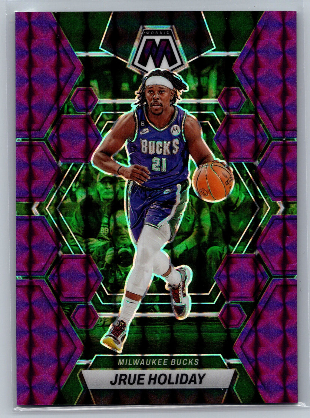2022 Panini Mosaic Jrue Holiday Purple /99 #158