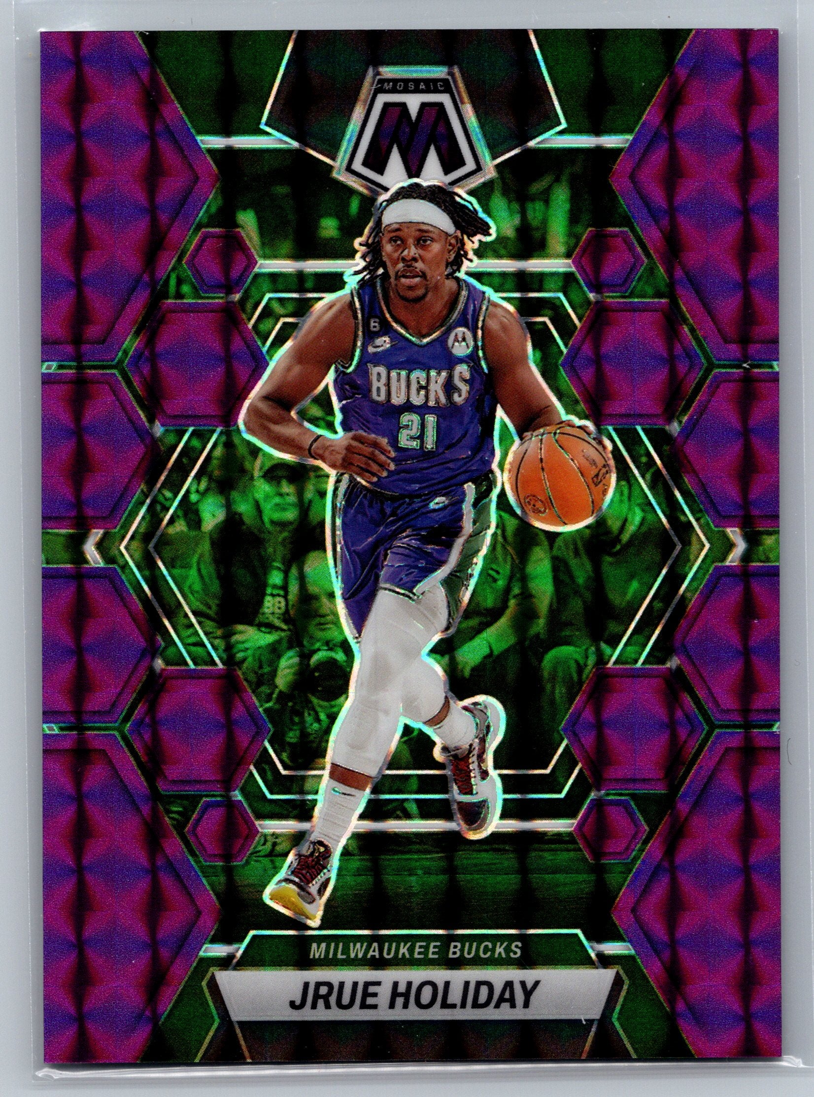 2022 Panini Mosaic Jrue Holiday Purple /99 #158