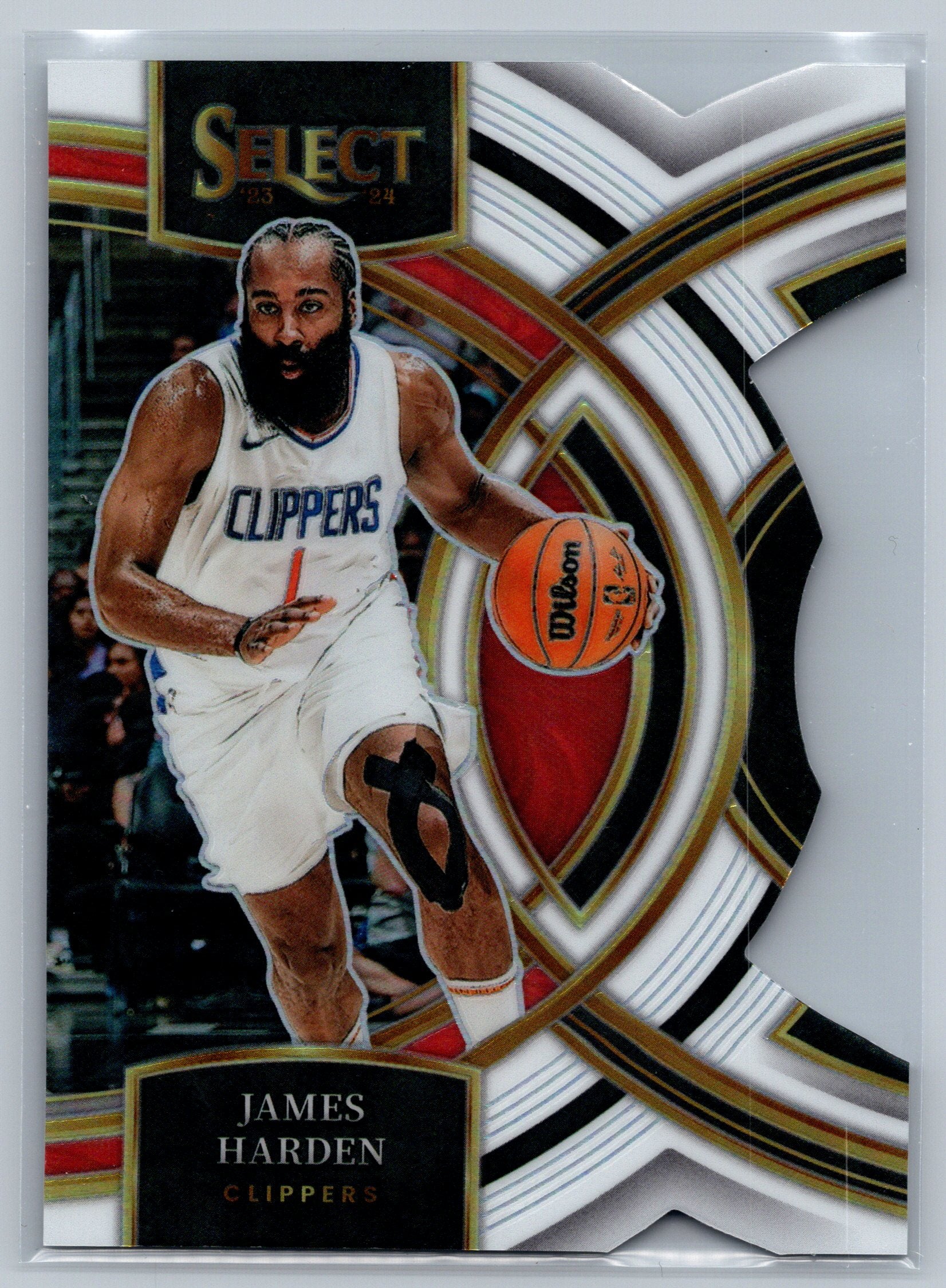 2023 Panini Select James Harden White Premier Level Die-Cut /149 #137