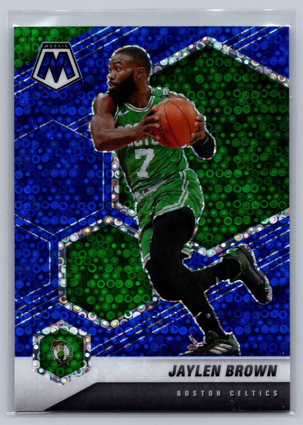 2020 Panini Mosaic Jaylen Brown Blue Fast Break /85 #155