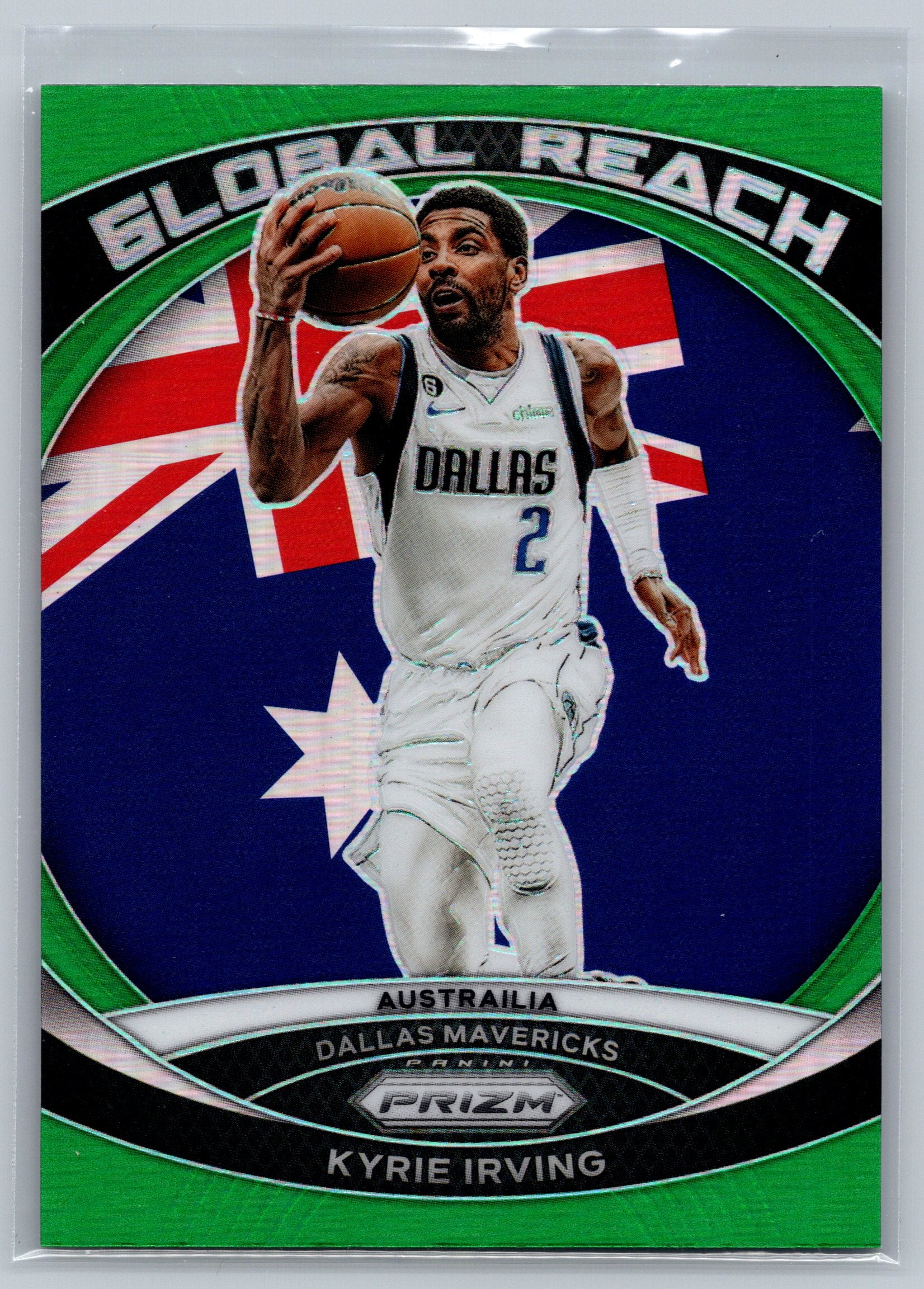 2023 Panini Prizm Kyrie Irving Green Global Reach #7
