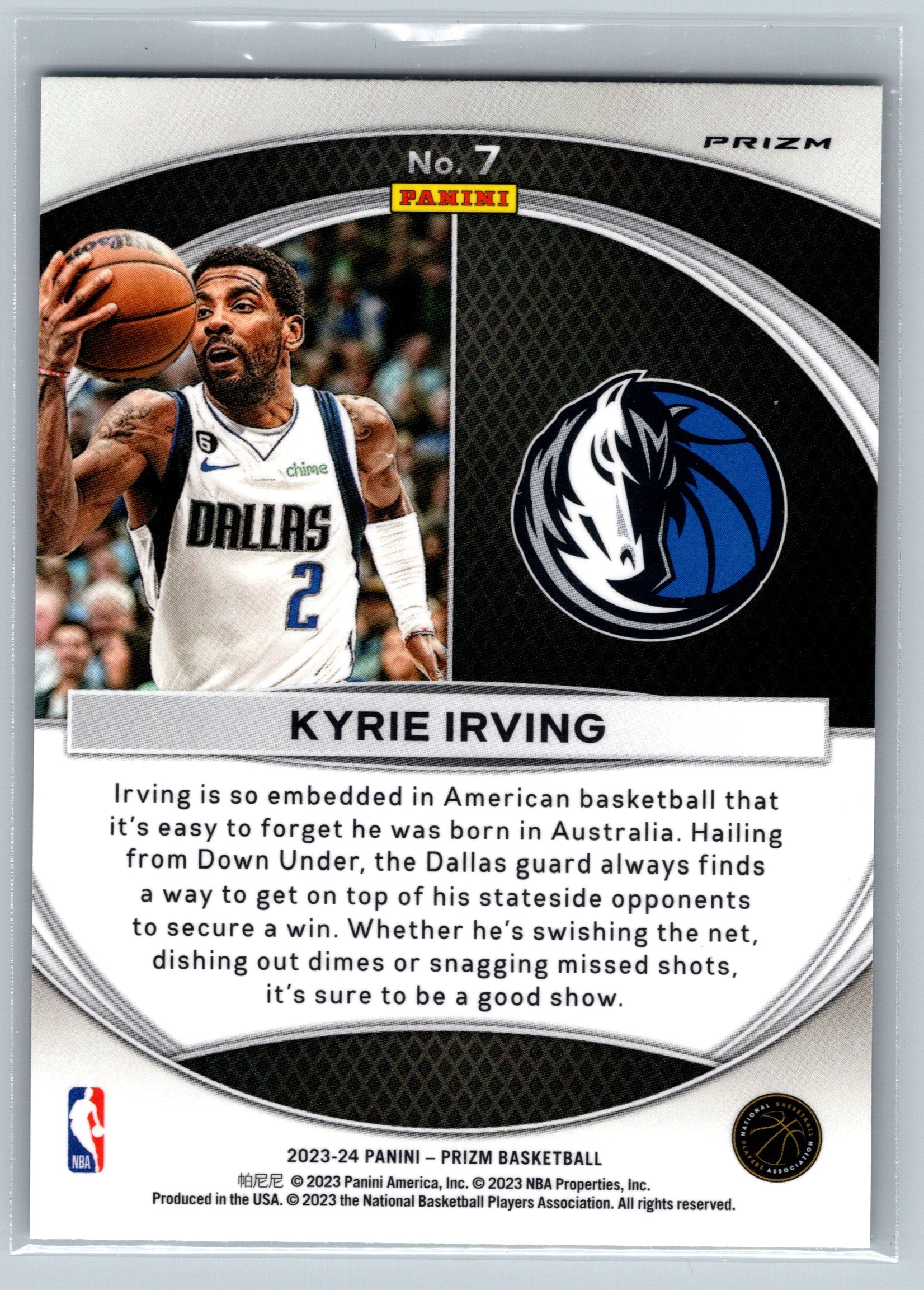 2023 Panini Prizm Kyrie Irving Green Global Reach #7