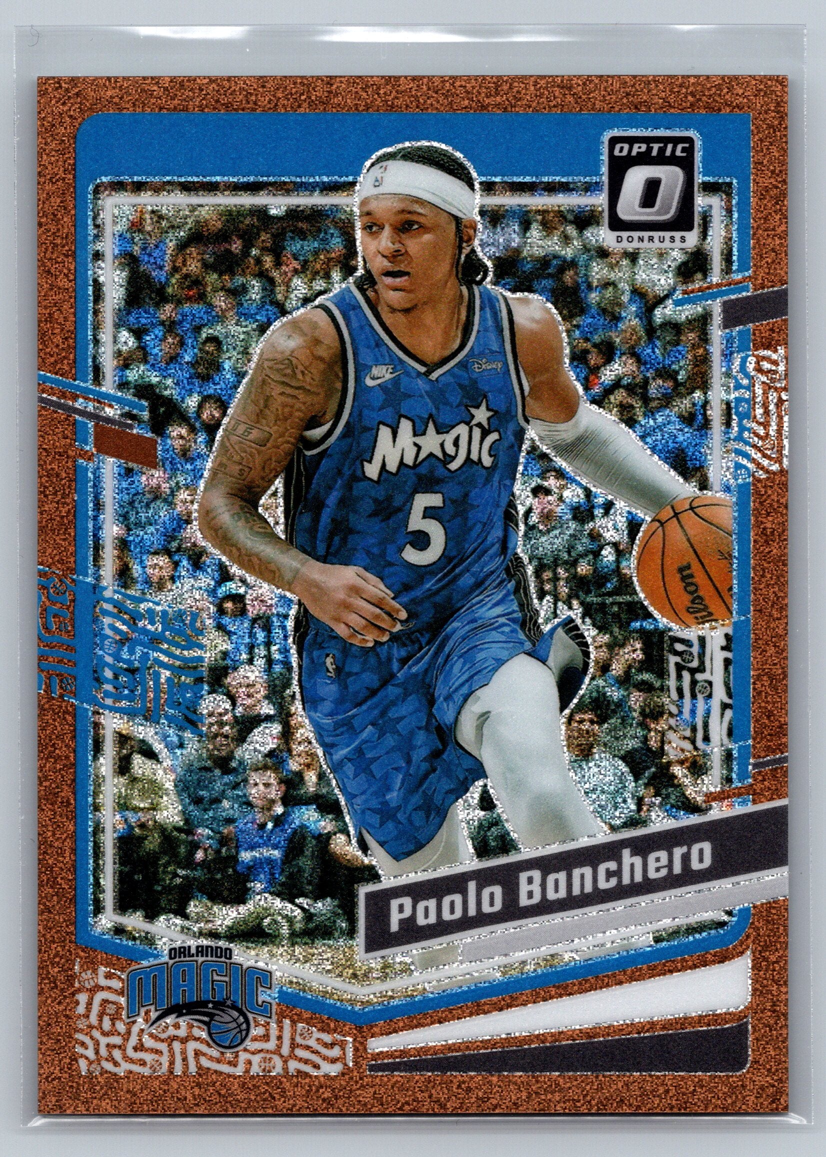 2023 Panini Optic Paolo Banchero Copper Glitter /99 #49