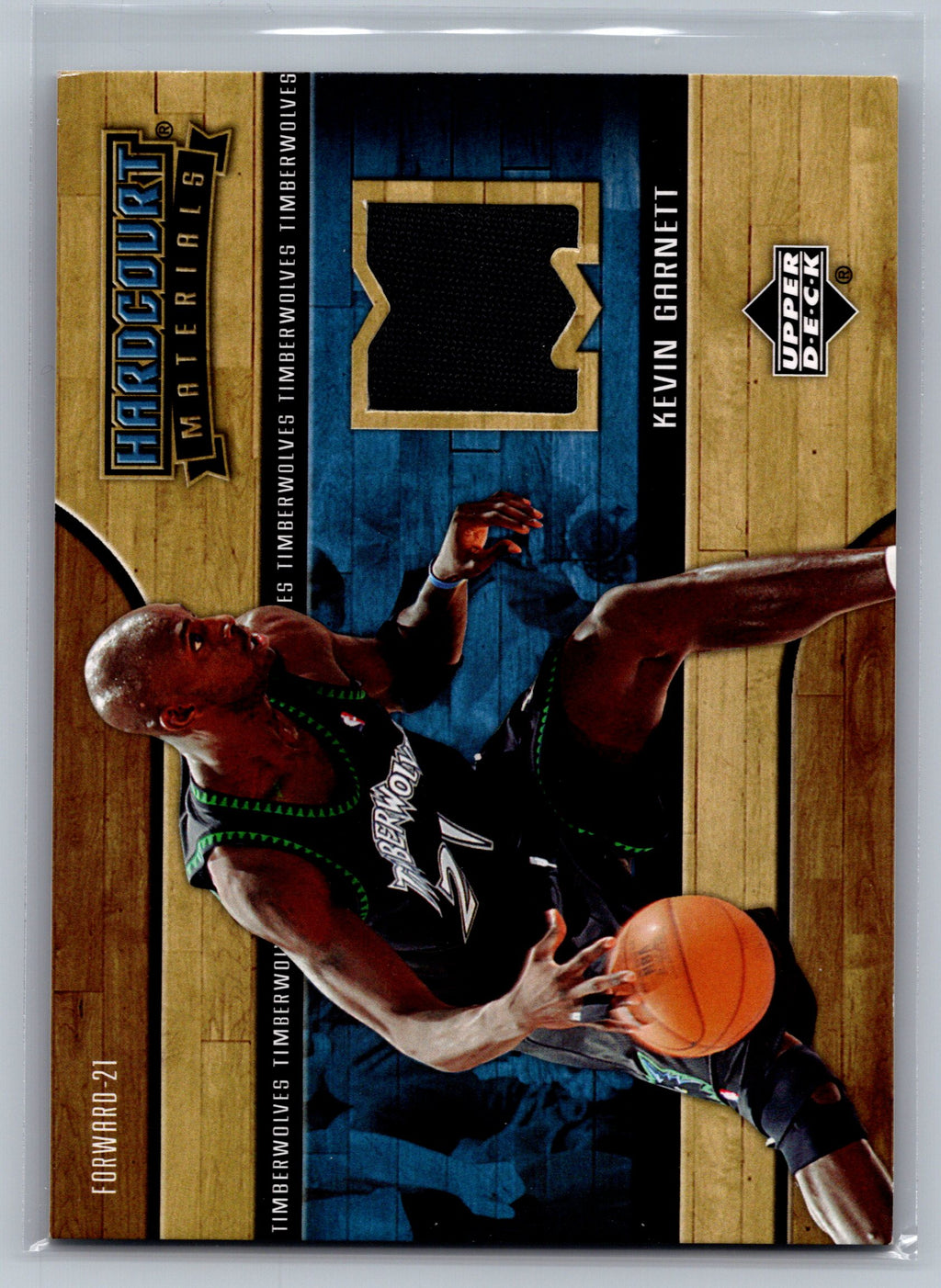 2006 Upper Deck Kevin Garnett Game-Worn Jersey Patch Card #HM-KG