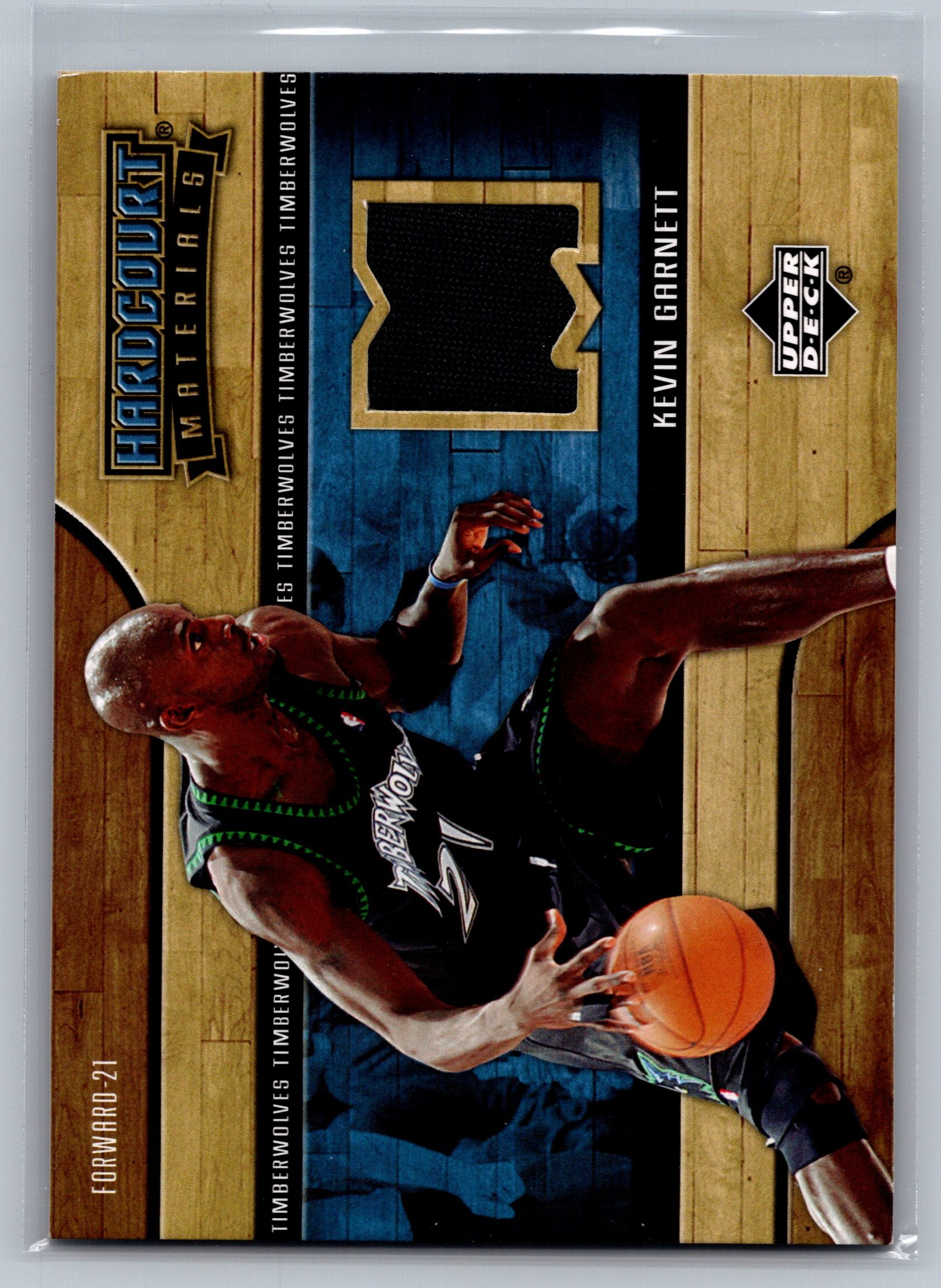 2006 Upper Deck Kevin Garnett Game-Worn Jersey Patch Card #HM-KG