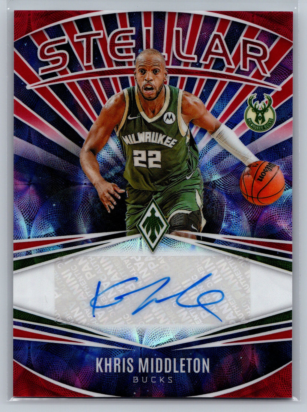 2023 Panini Phoenix Kris Middleton Stellar Autograph /49 #SS-KMD