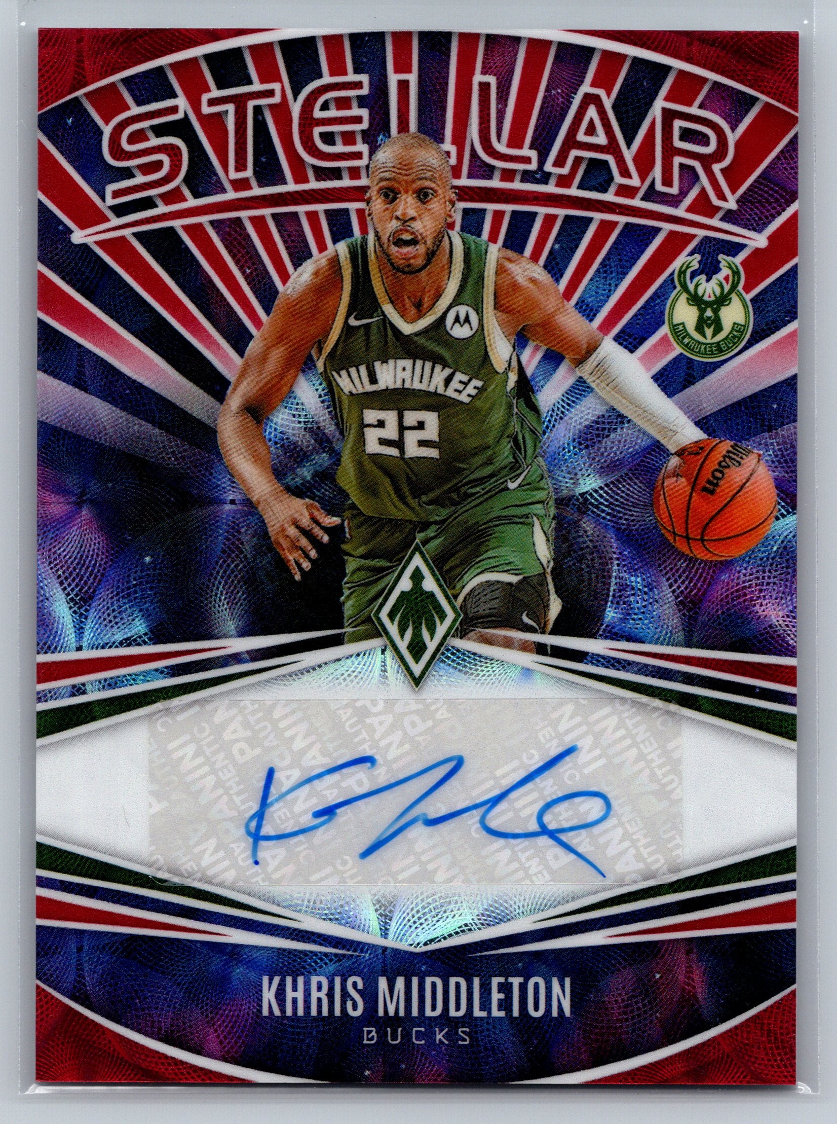 2023 Panini Phoenix Kris Middleton Stellar Autograph /49 #SS-KMD