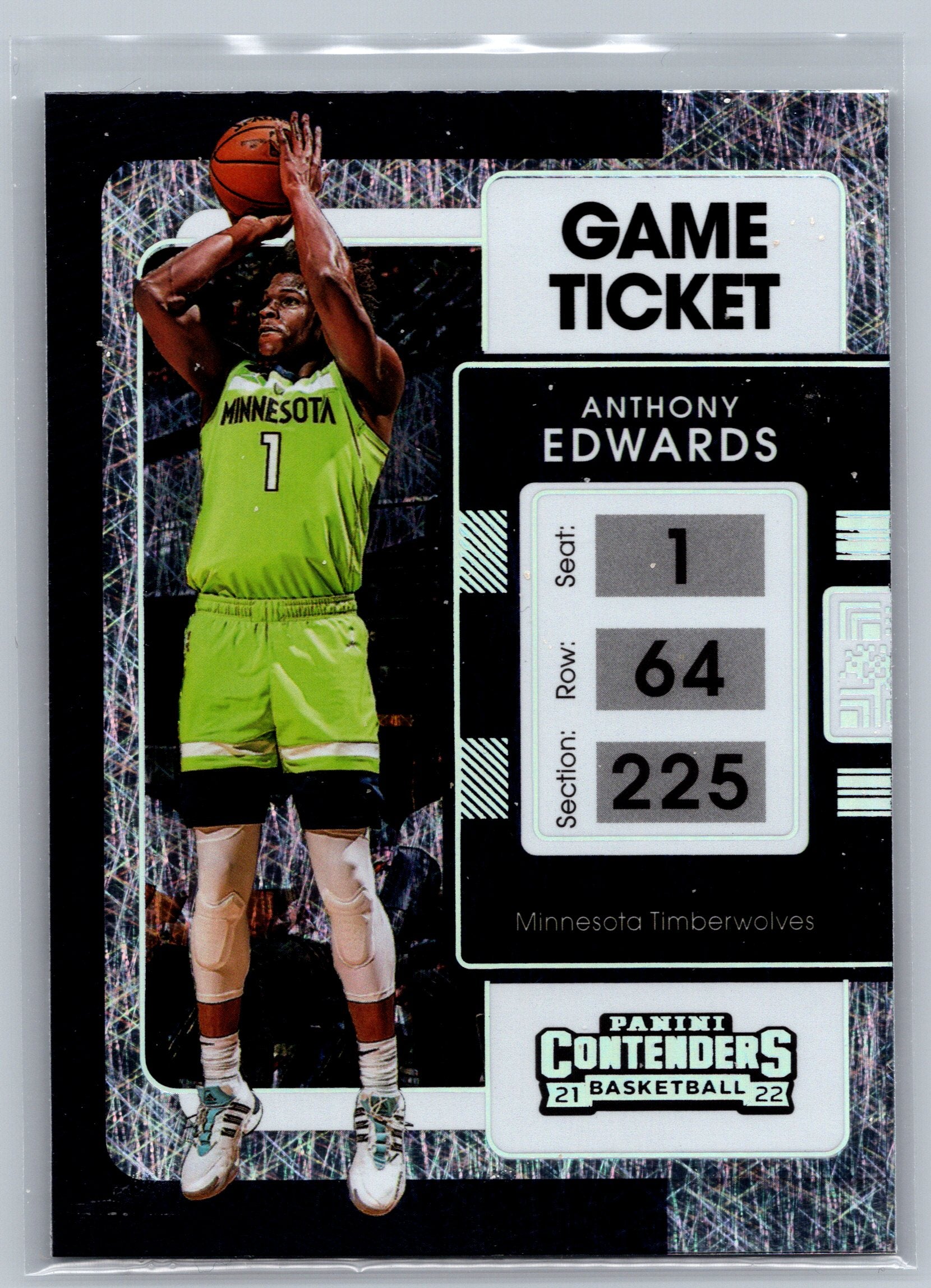 2021 Panini Contenders Anthony Edwards Game Ticket #5