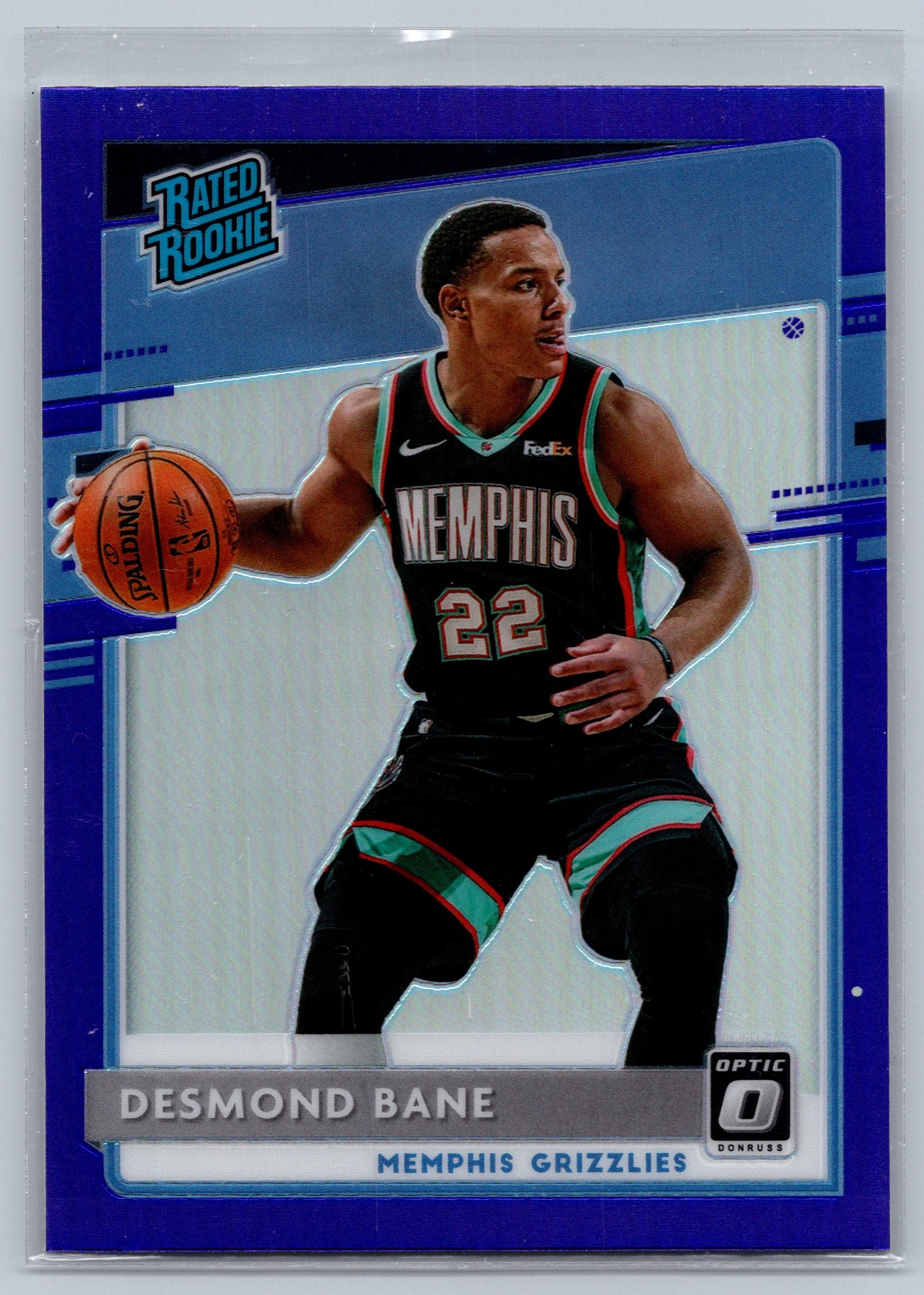 2020 Panini Optic Desmond Bane Purple Rated Rookie #180