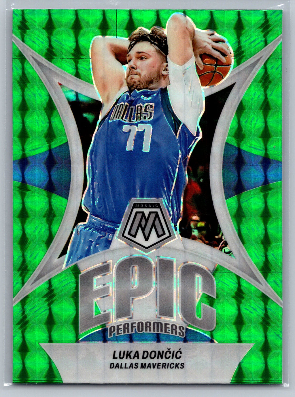 2023 Panini Mosaic Luka Doncic Green Epic Performers #9