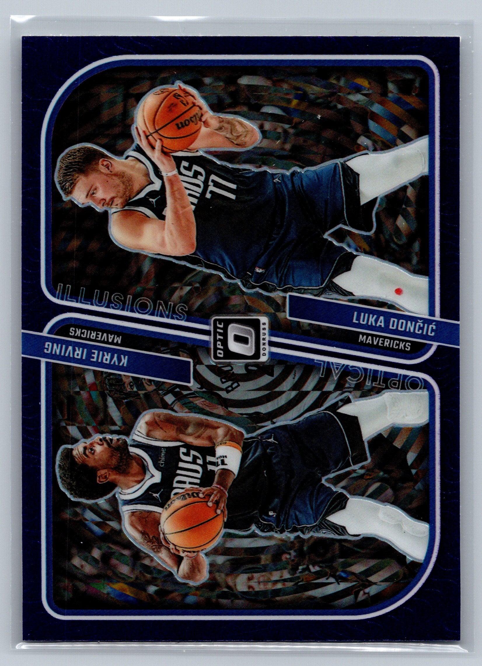2023 Panini Optic Kyrie Irving Luka Doncic Purple Optical Illusions #4