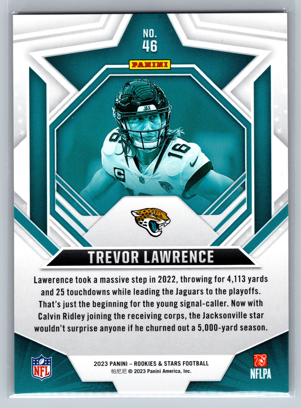 2023 Rookies & Stars Trevor Lawrence Orange /149 #46