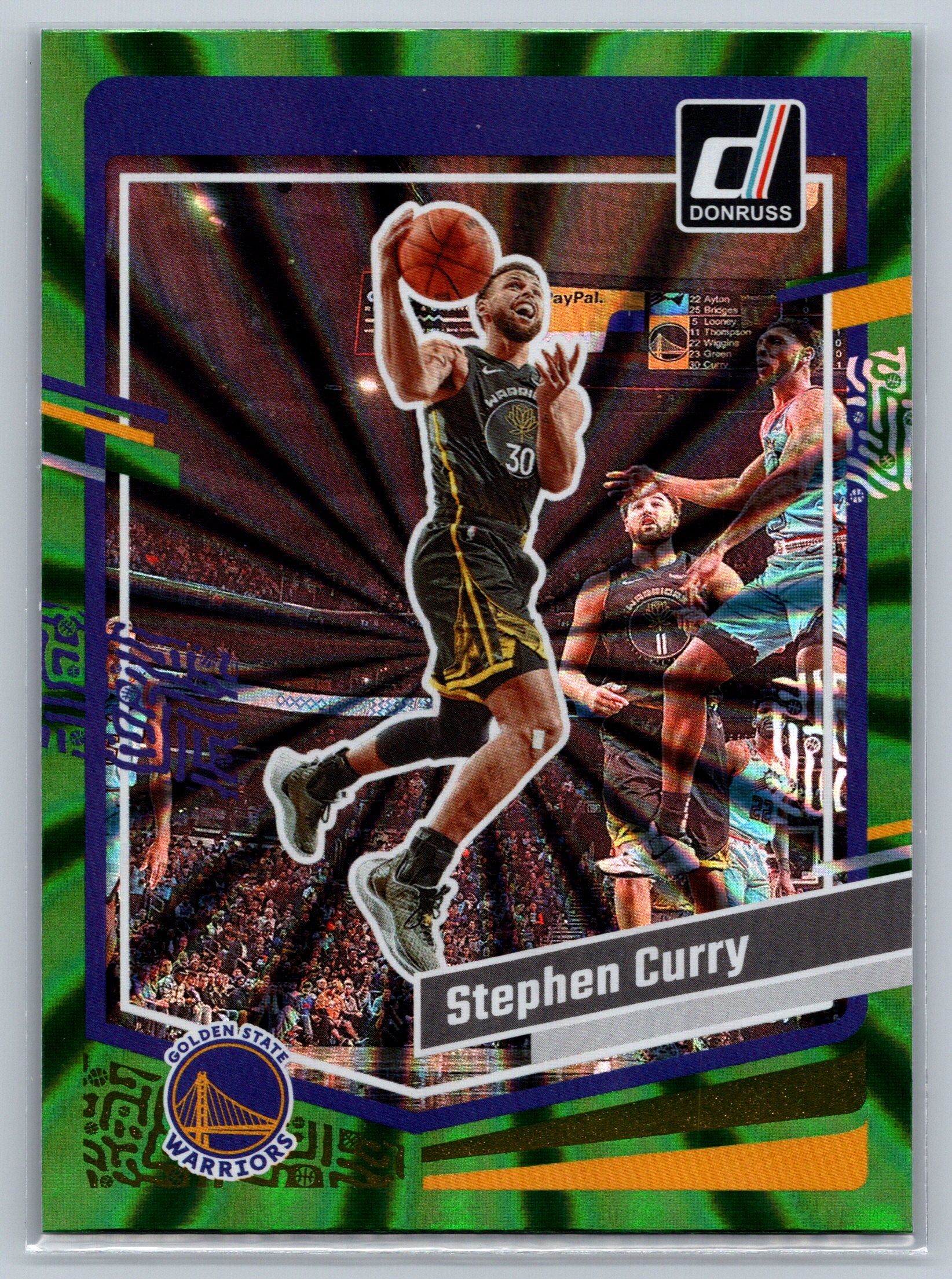 2023 Panini Donruss Stephen Curry Green Lazer #65