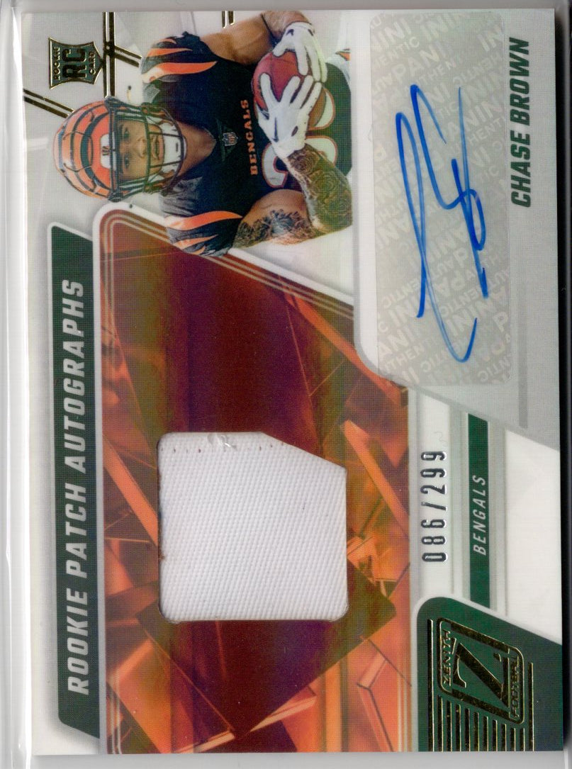 2023 Panini Zenith Chase Brown Rookie Patch Autograph /299 #205