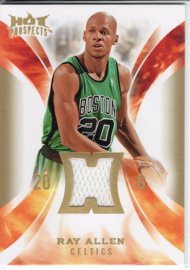 2008 Fleer Hot Prospects Ray Allen Game-Used Patch Card HM-RA