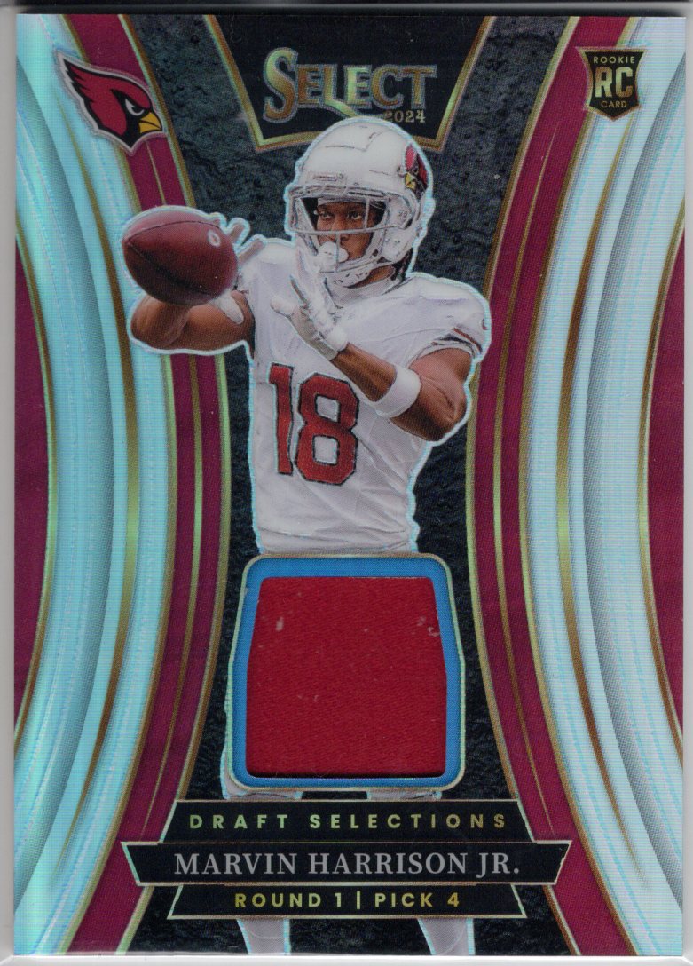 2024 Panini Select Marvin Harrison Jr. Silver Draft Selections Rookie Patch /149 #DSM-MHJ