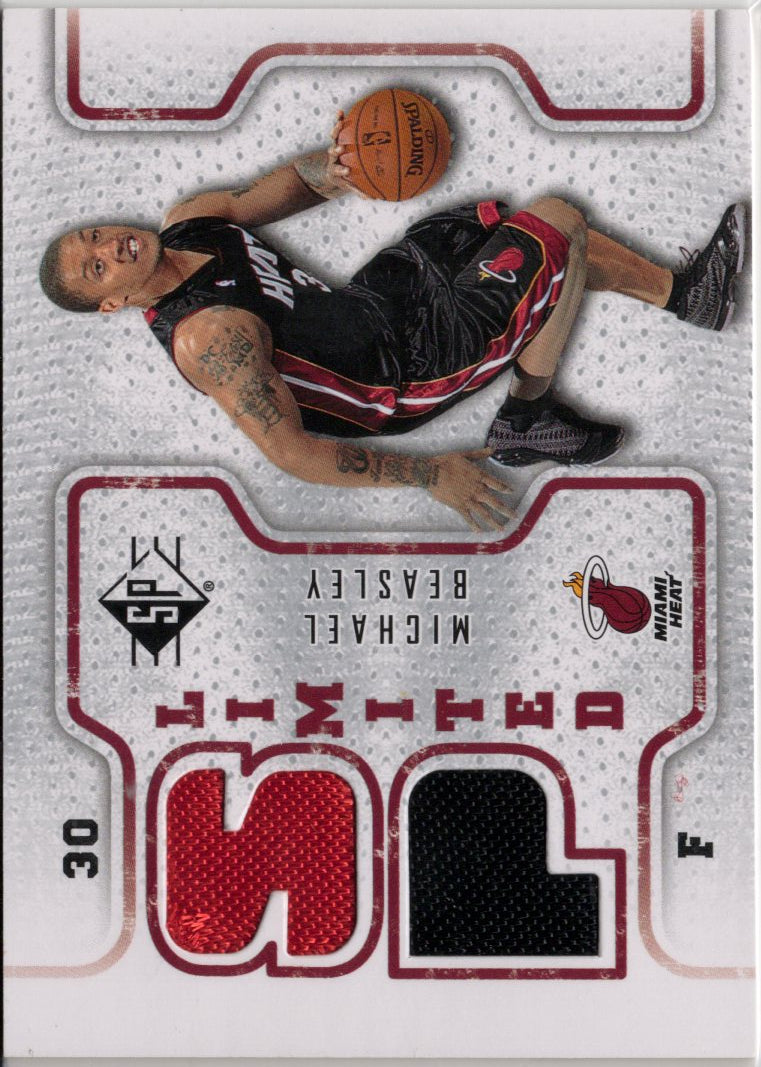 2008 Upper Deck SP Michael Beasley Player-Worn Rookie Patch Card #SPL-MB