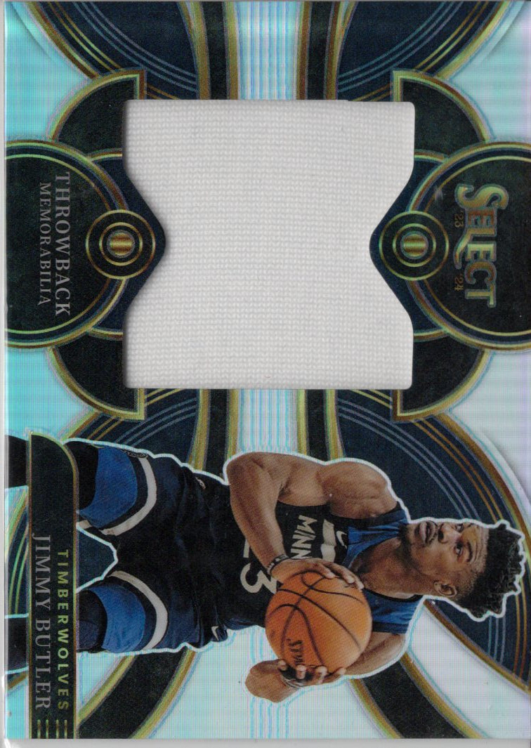 2023 Panini Select Jimmy Butler Throwback Memorabilia Game-Worn Jersey Patch #TM-JB