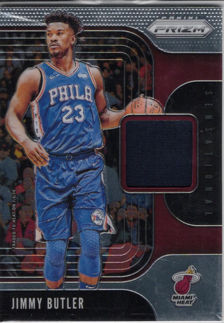 2019 Panini Prizm Jimmy Butler Sensational Game-Worn Jersey Patch #SS-JBT