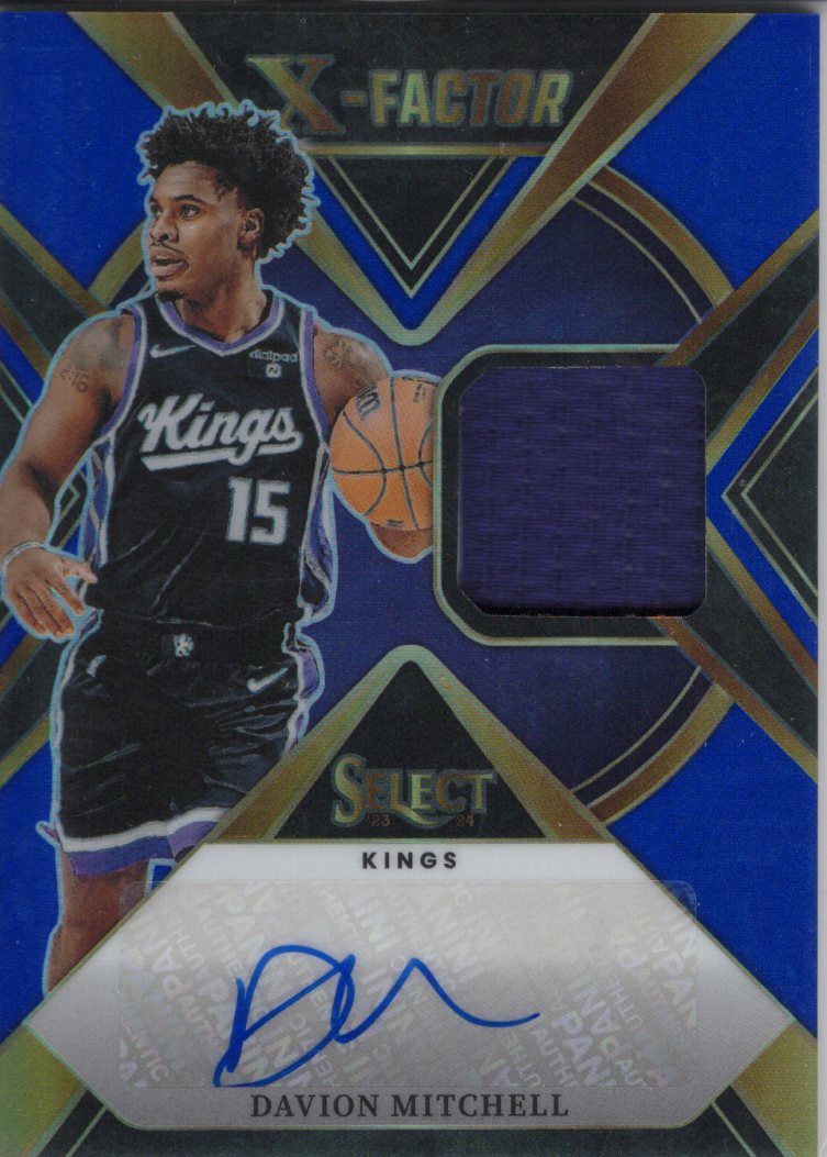 2023 Panini Select Davion Mitchell Patch Autograph /49 #XFS-MIT