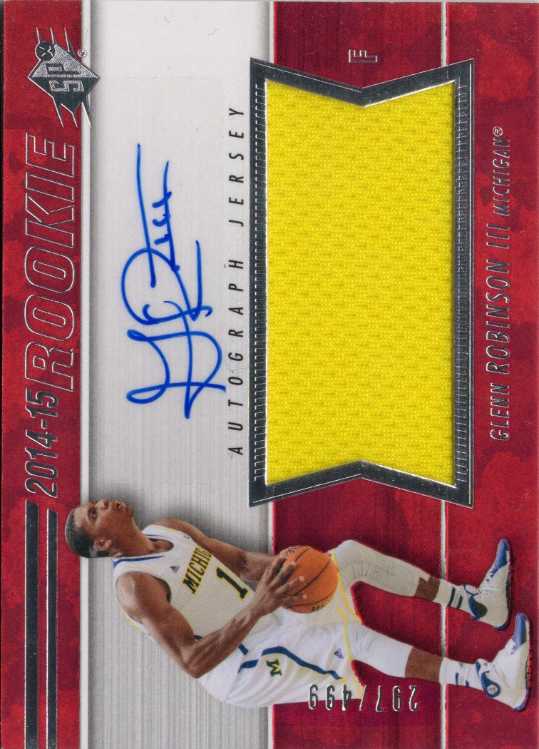 2014 Upper Deck SP Glenn Robinson III Rookie Player-Worn Patch Autograph #97