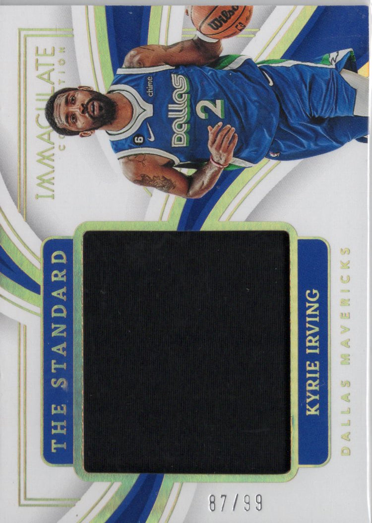 2022 Panini Immaculate Kyrie Irving Game-Worn Patch Card #ICS-KID