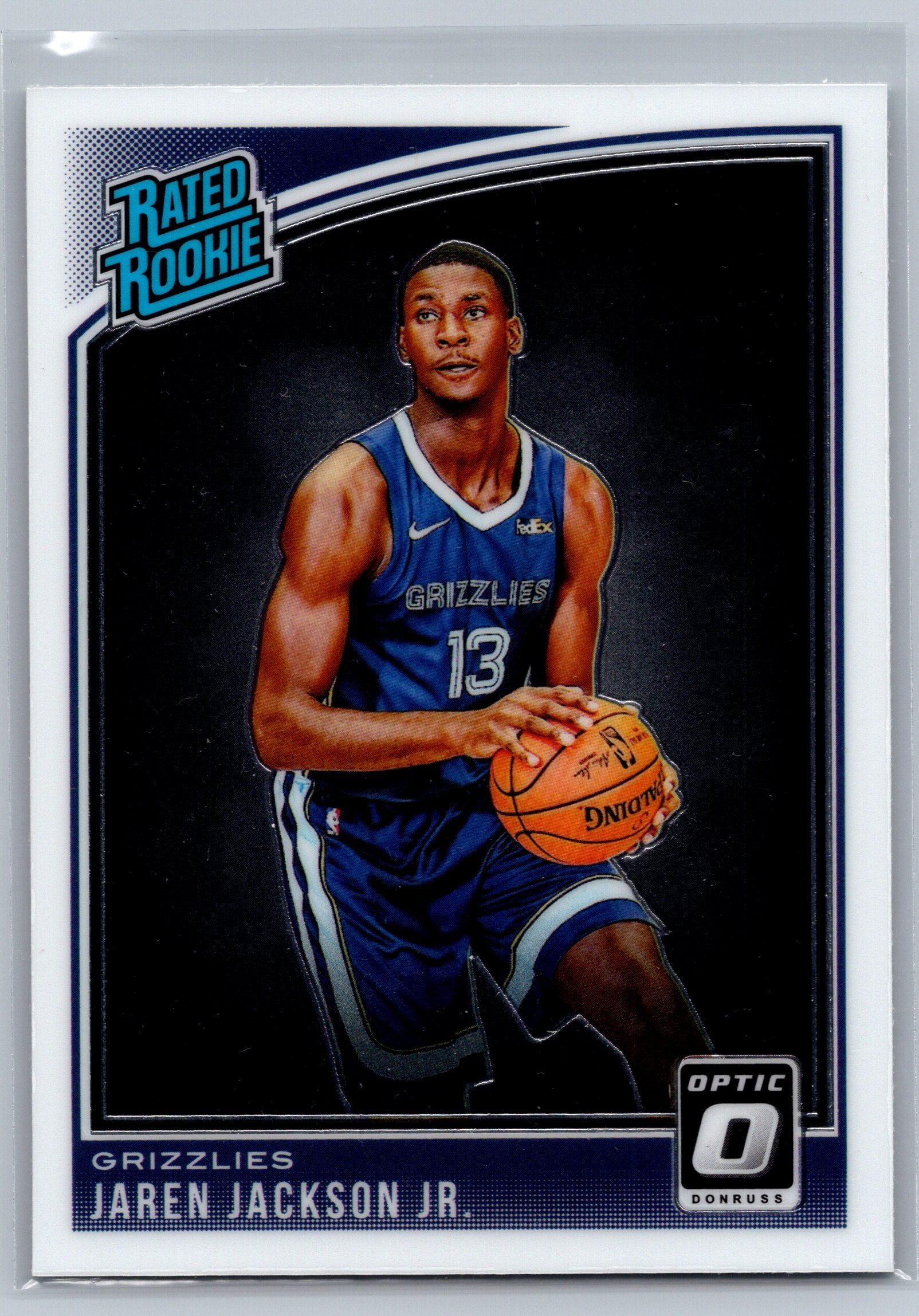 2018 Panini Optic Jaren Jackson Jr. Rated Rookie Card #188
